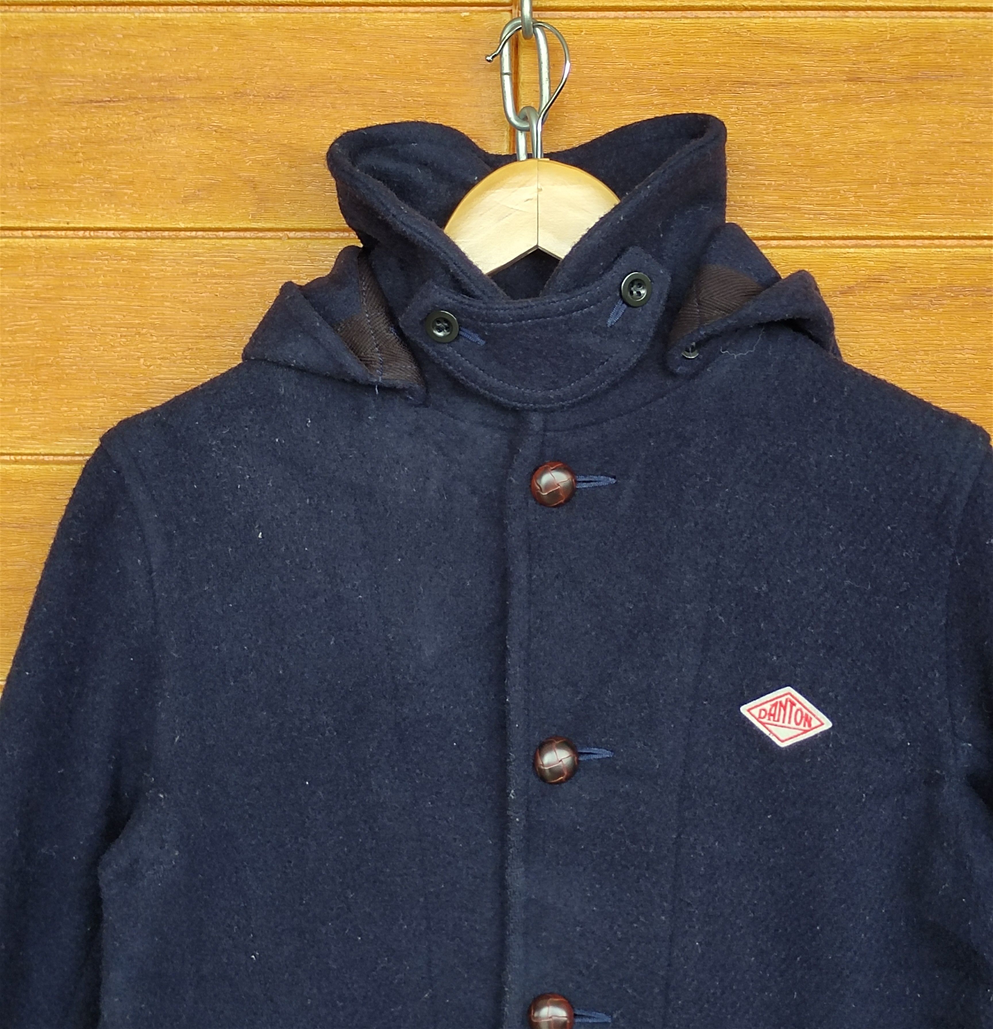Danton Vintage DANTON Indigo Wool Long Parka Jacket Size US S / EU 44-46 / 1 - 2 Thumbnail