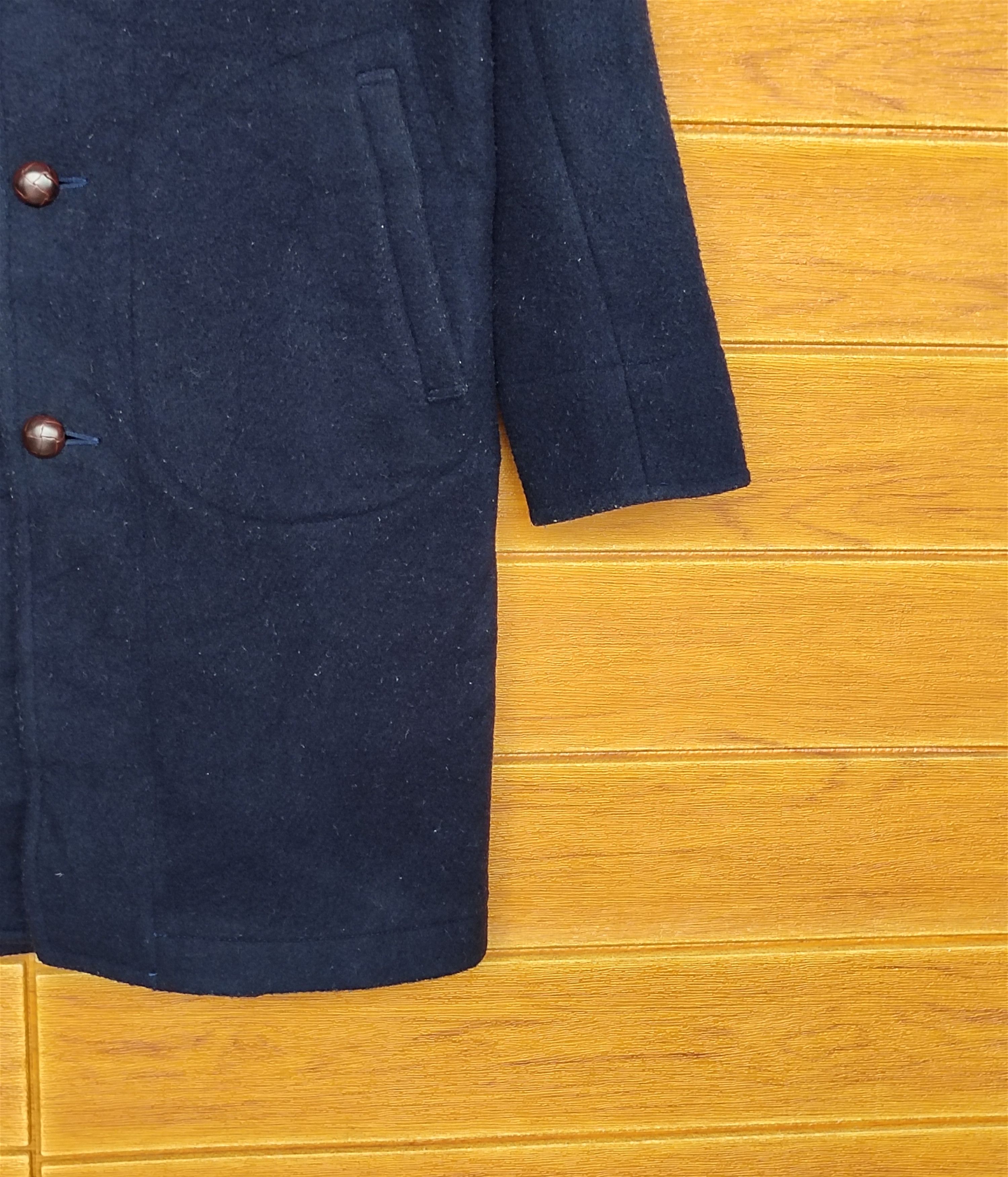 Danton Vintage DANTON Indigo Wool Long Parka Jacket Size US S / EU 44-46 / 1 - 6 Thumbnail