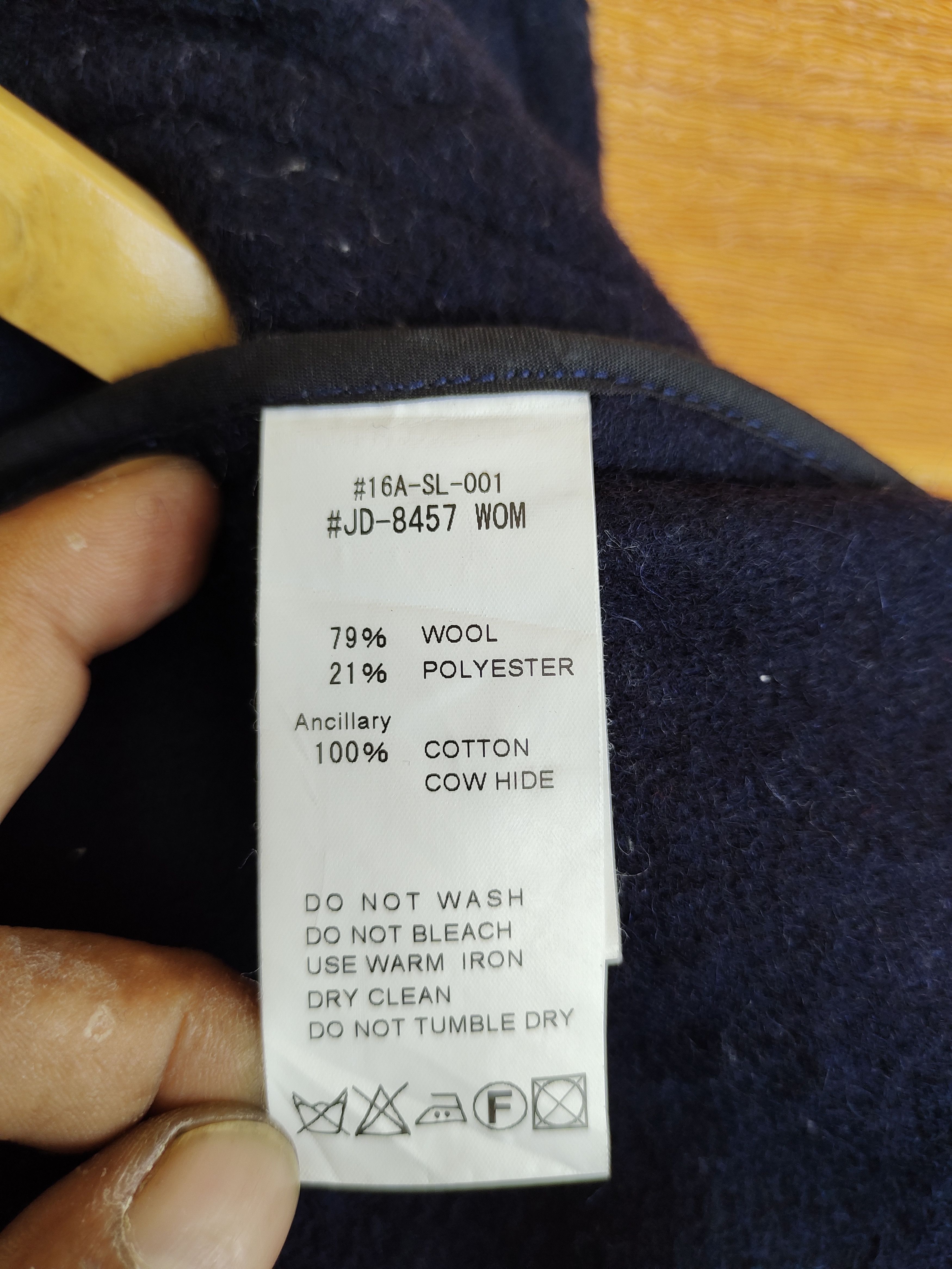 Danton Vintage DANTON Indigo Wool Long Parka Jacket Size US S / EU 44-46 / 1 - 16 Thumbnail
