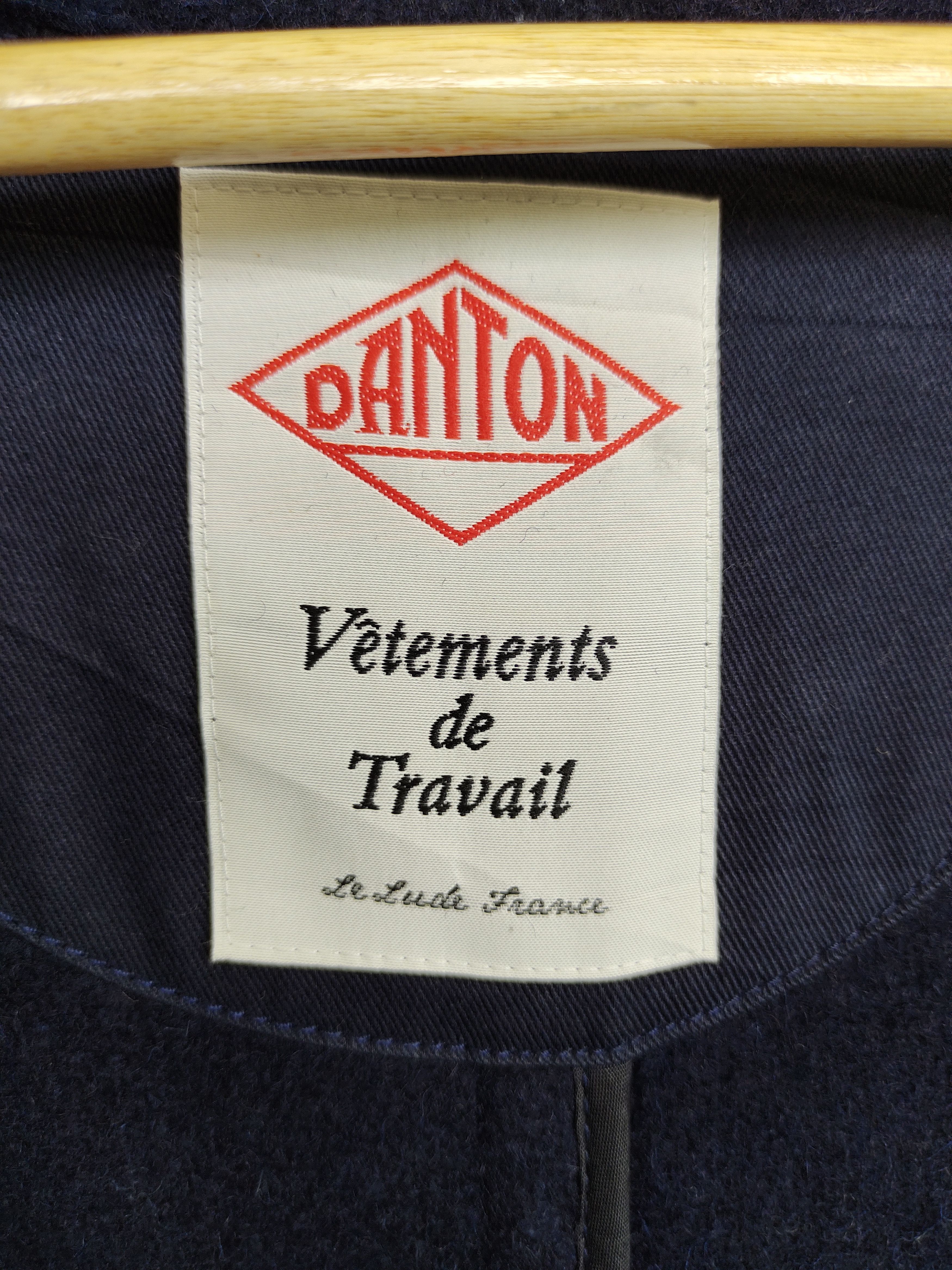 Danton Vintage DANTON Indigo Wool Long Parka Jacket Size US S / EU 44-46 / 1 - 15 Thumbnail