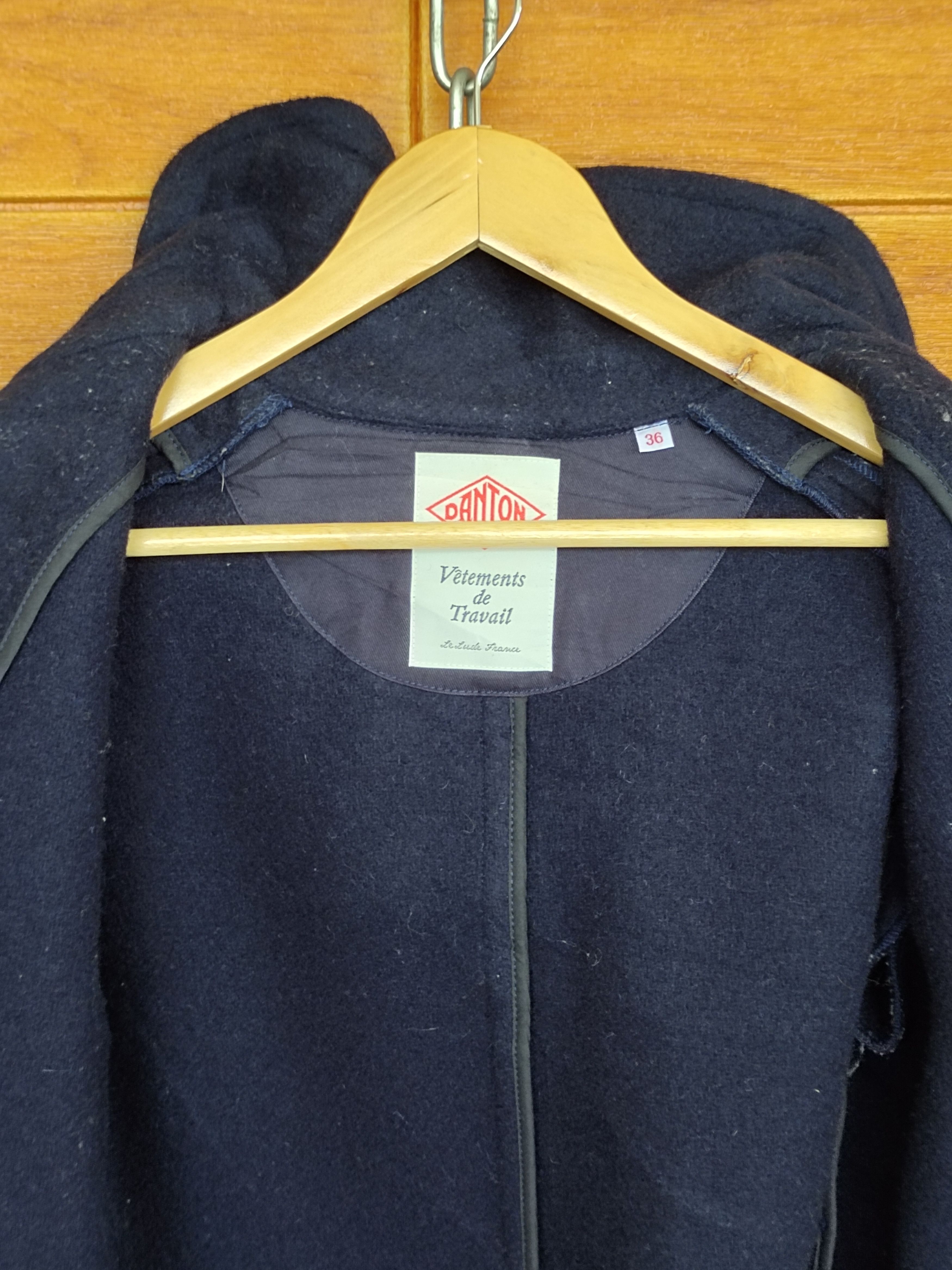 Danton Vintage DANTON Indigo Wool Long Parka Jacket Size US S / EU 44-46 / 1 - 13 Thumbnail