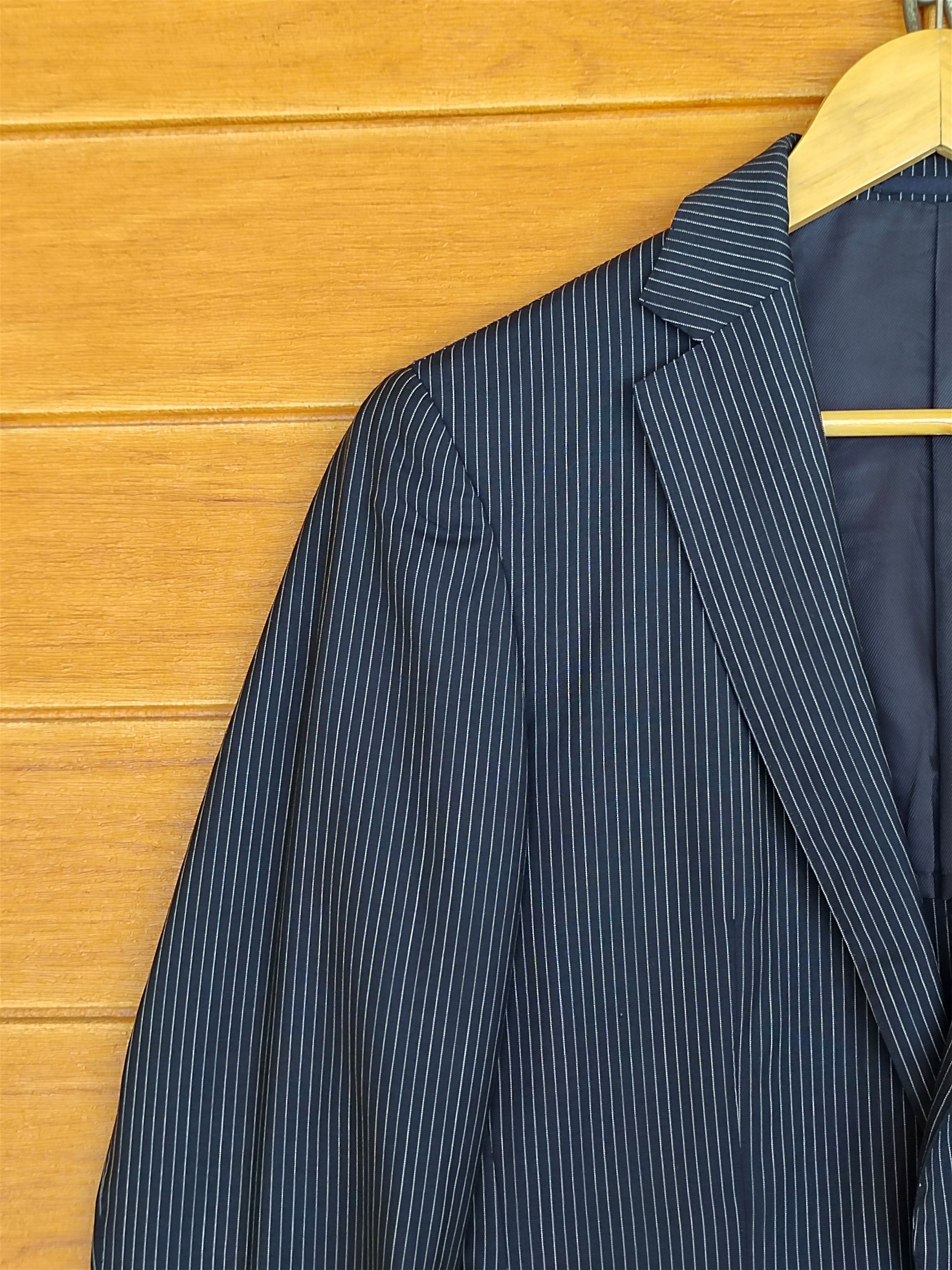 Edifice Japan EDIFICE Pin Striped Blazer Jacket Size US M / EU 48-50 / 2 - 4 Thumbnail