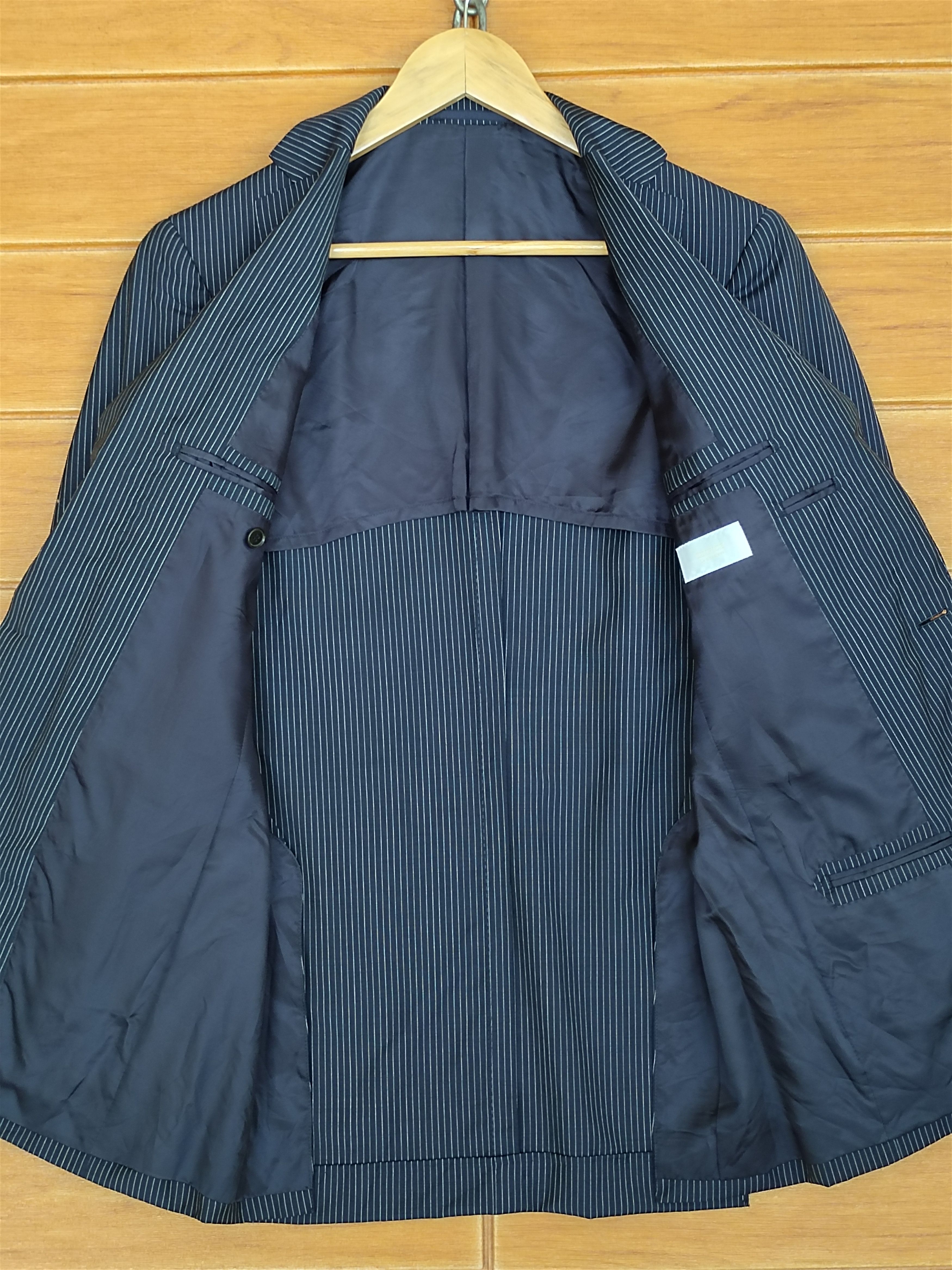 Edifice Japan EDIFICE Pin Striped Blazer Jacket Size US M / EU 48-50 / 2 - 10 Thumbnail