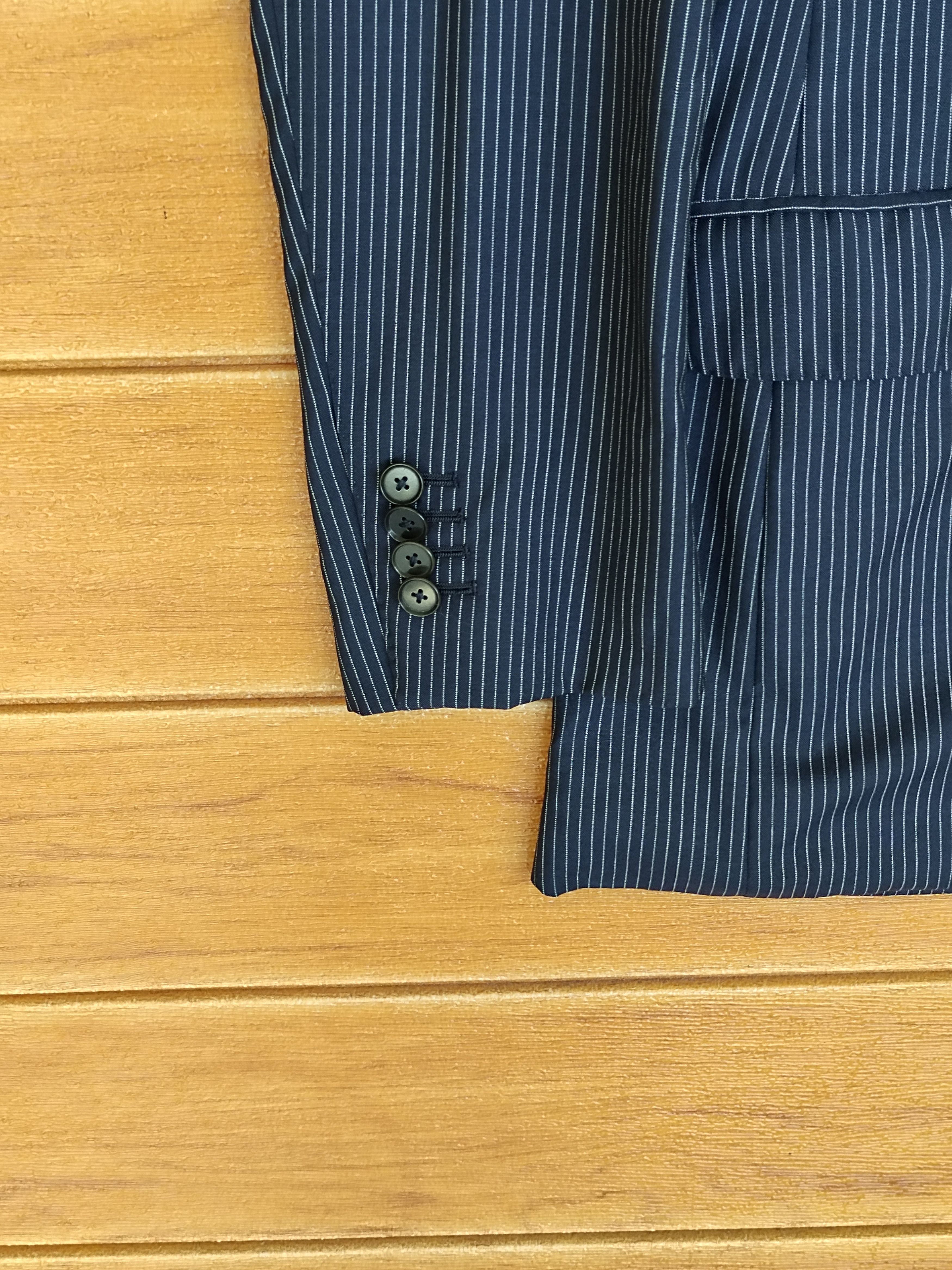 Edifice Japan EDIFICE Pin Striped Blazer Jacket Size US M / EU 48-50 / 2 - 8 Thumbnail