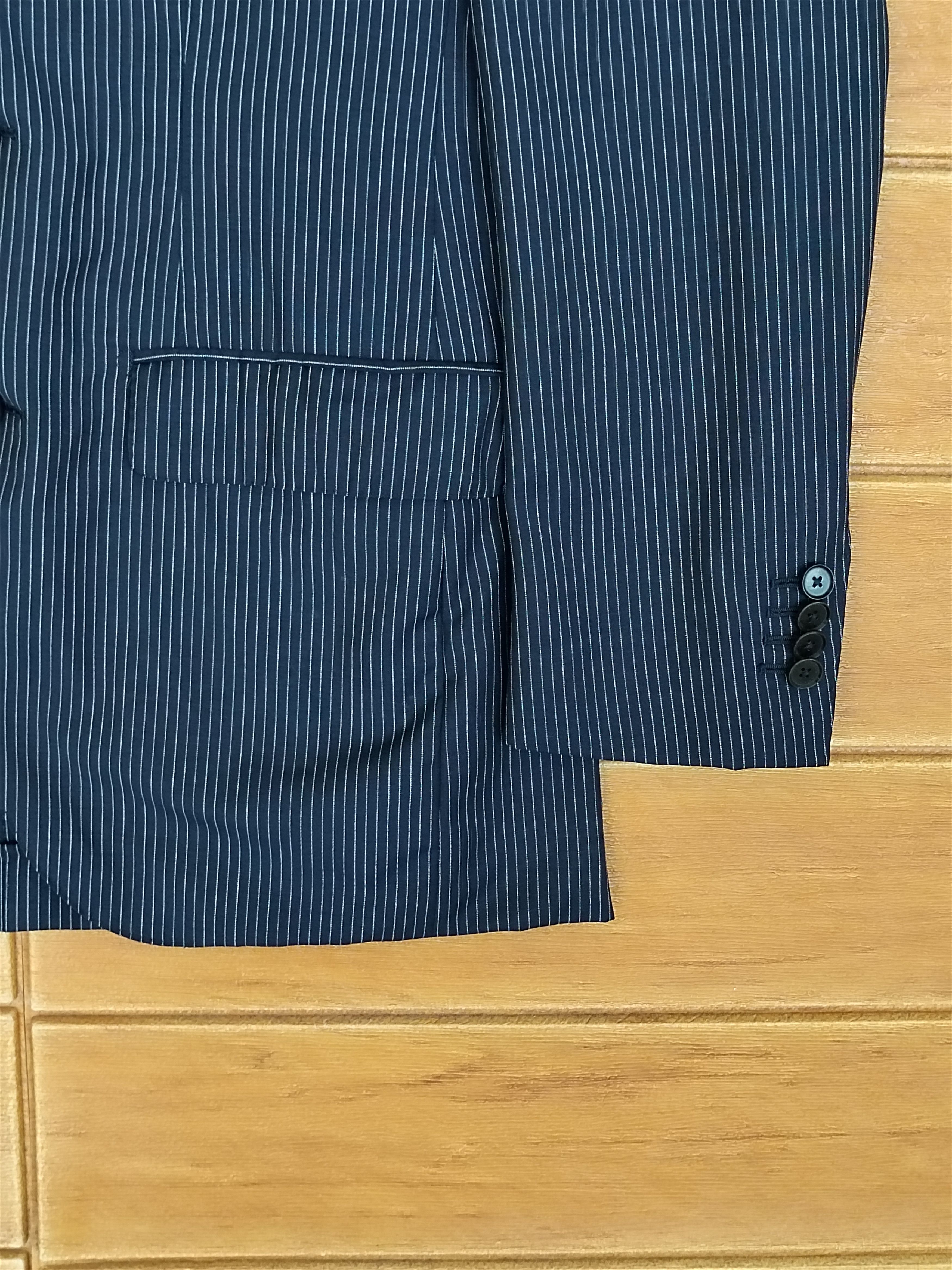 Edifice Japan EDIFICE Pin Striped Blazer Jacket Size US M / EU 48-50 / 2 - 5 Thumbnail
