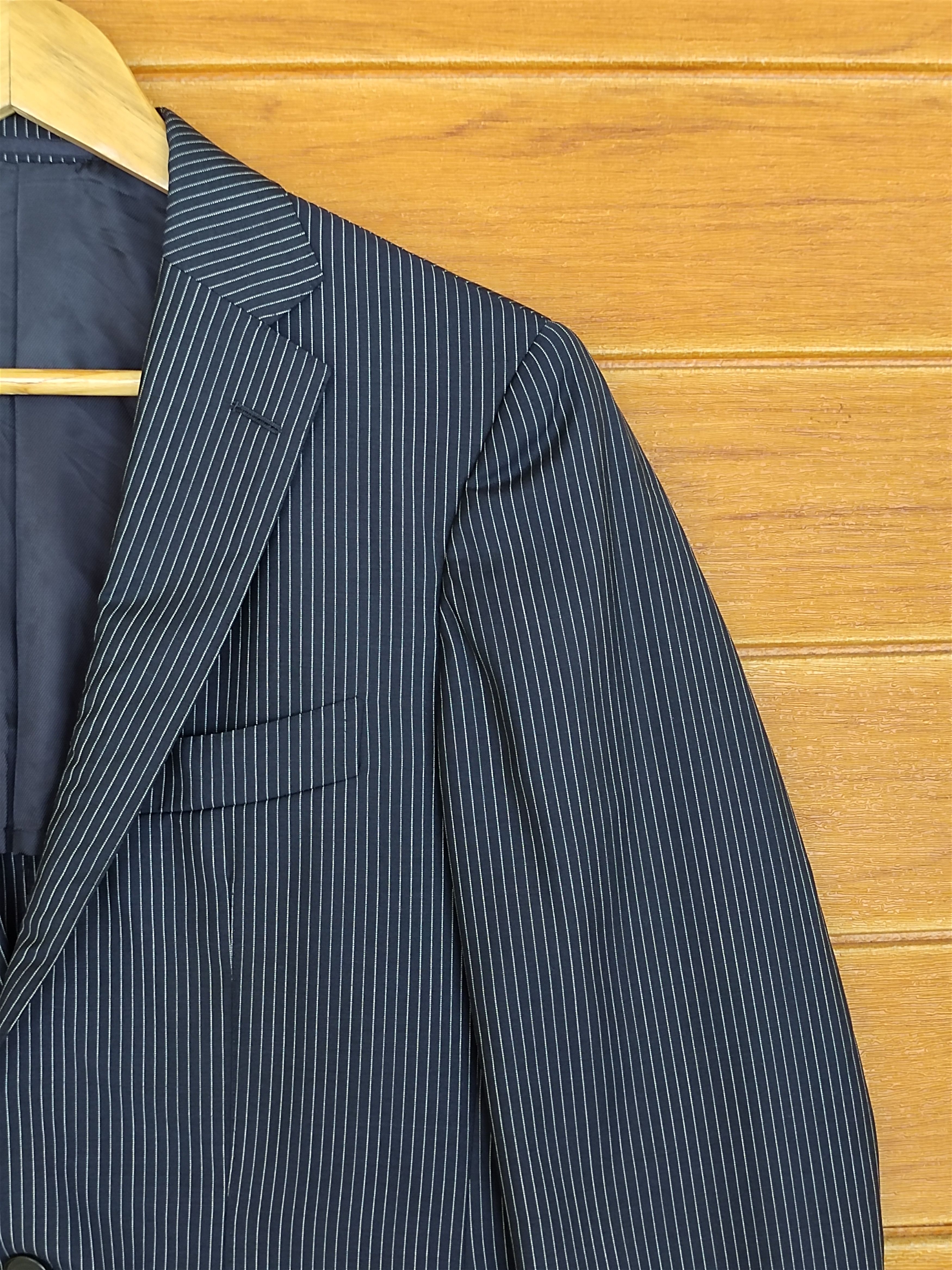 Edifice Japan EDIFICE Pin Striped Blazer Jacket Size US M / EU 48-50 / 2 - 3 Thumbnail