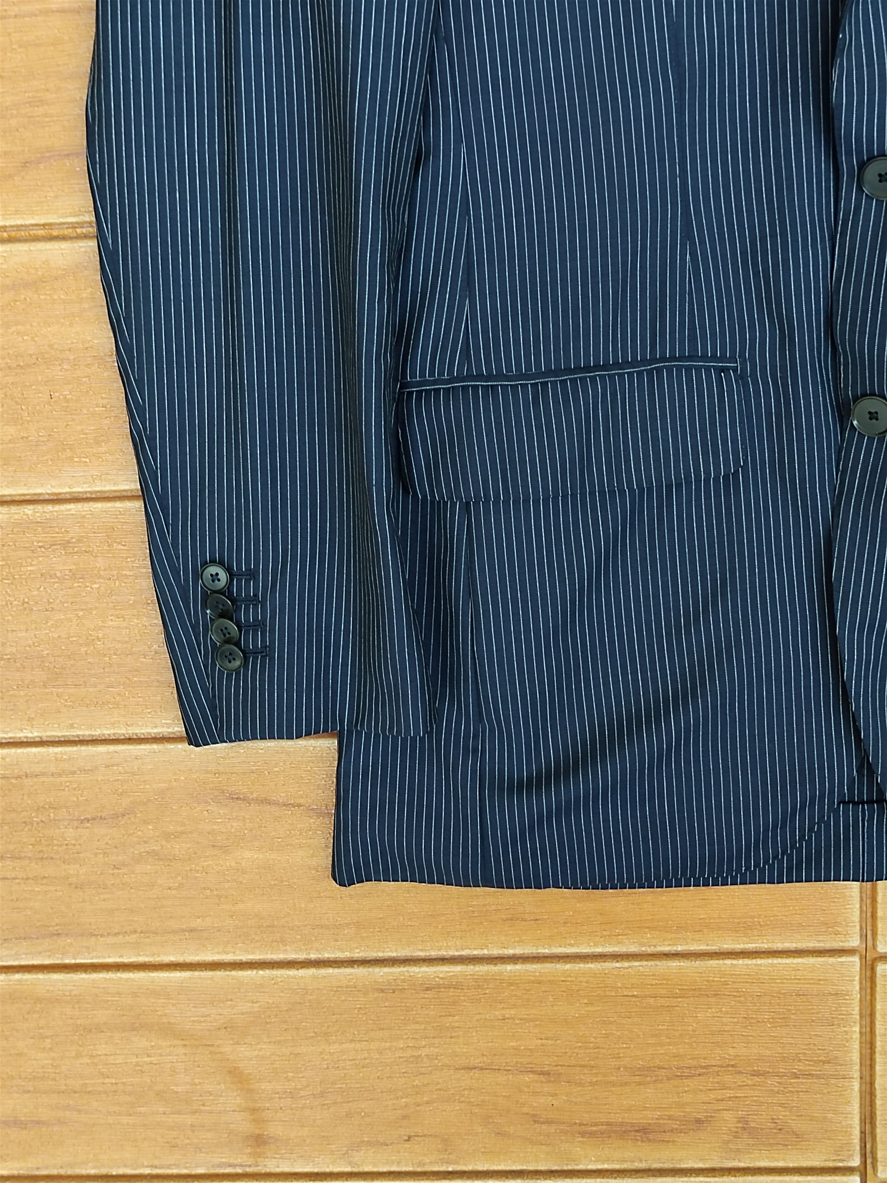 Edifice Japan EDIFICE Pin Striped Blazer Jacket Size US M / EU 48-50 / 2 - 6 Thumbnail