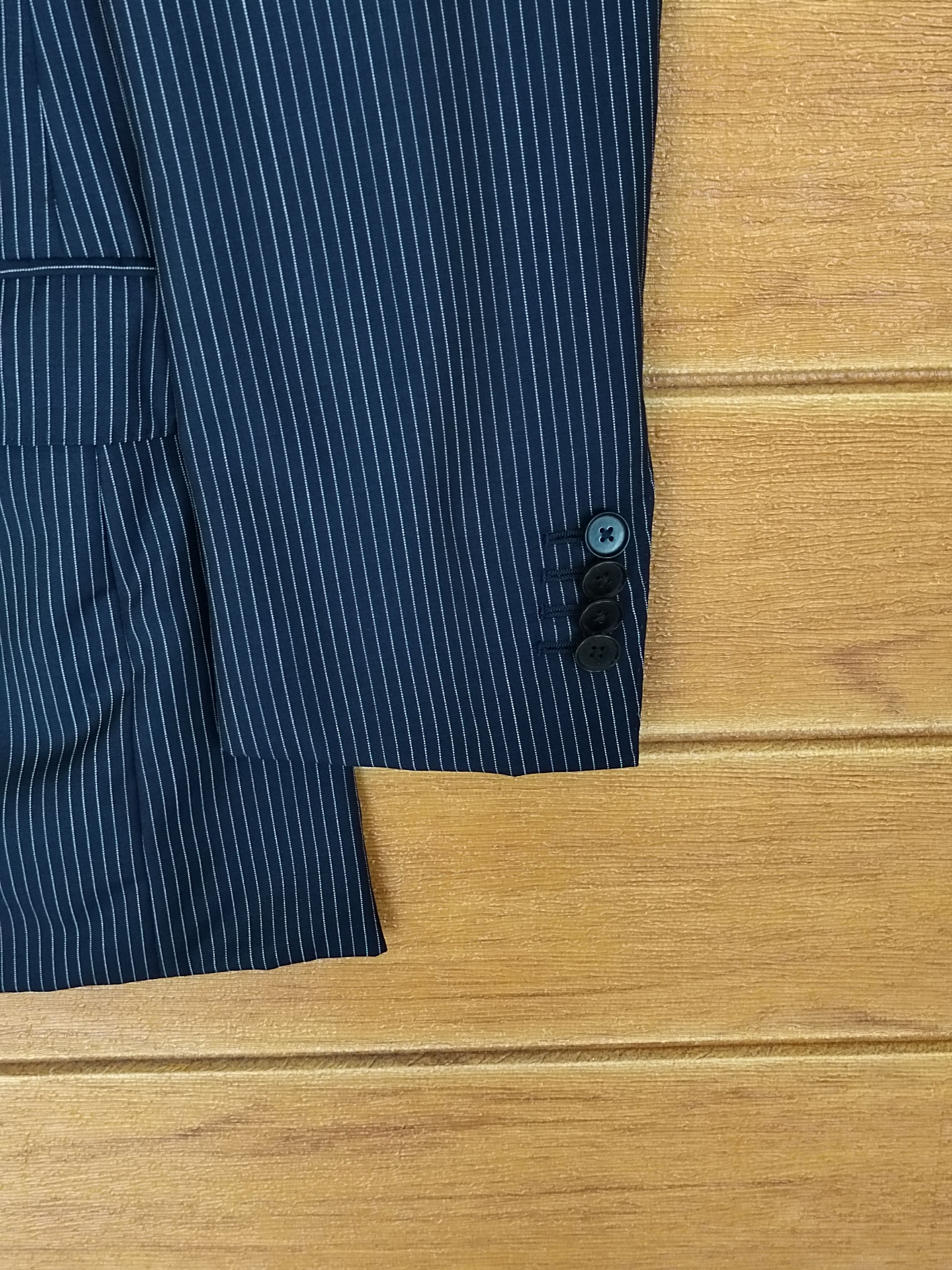 Edifice Japan EDIFICE Pin Striped Blazer Jacket Size US M / EU 48-50 / 2 - 7 Thumbnail