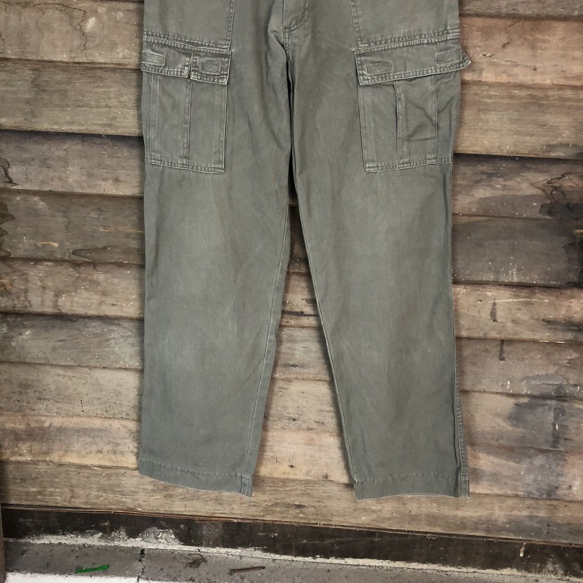 Japanese Brand DL Top Jaunty Green Cargo Multipocket Pants #1897 Size US 32 / EU 48 - 3 Thumbnail