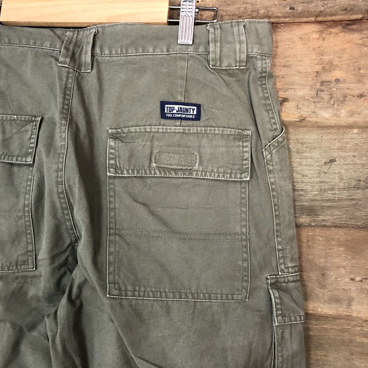 Japanese Brand DL Top Jaunty Green Cargo Multipocket Pants #1897 Size US 32 / EU 48 - 15 Thumbnail