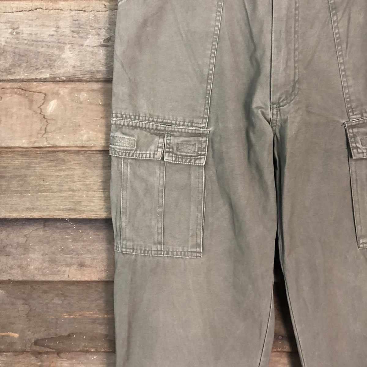 Japanese Brand DL Top Jaunty Green Cargo Multipocket Pants #1897 Size US 32 / EU 48 - 6 Thumbnail