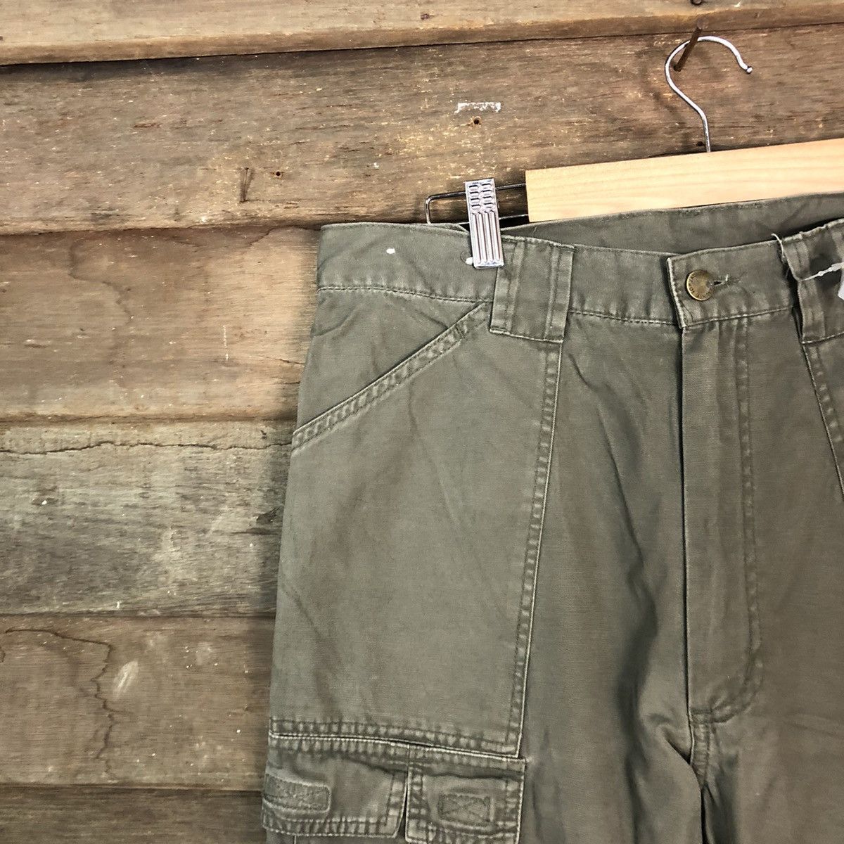 Japanese Brand DL Top Jaunty Green Cargo Multipocket Pants #1897 Size US 32 / EU 48 - 4 Thumbnail