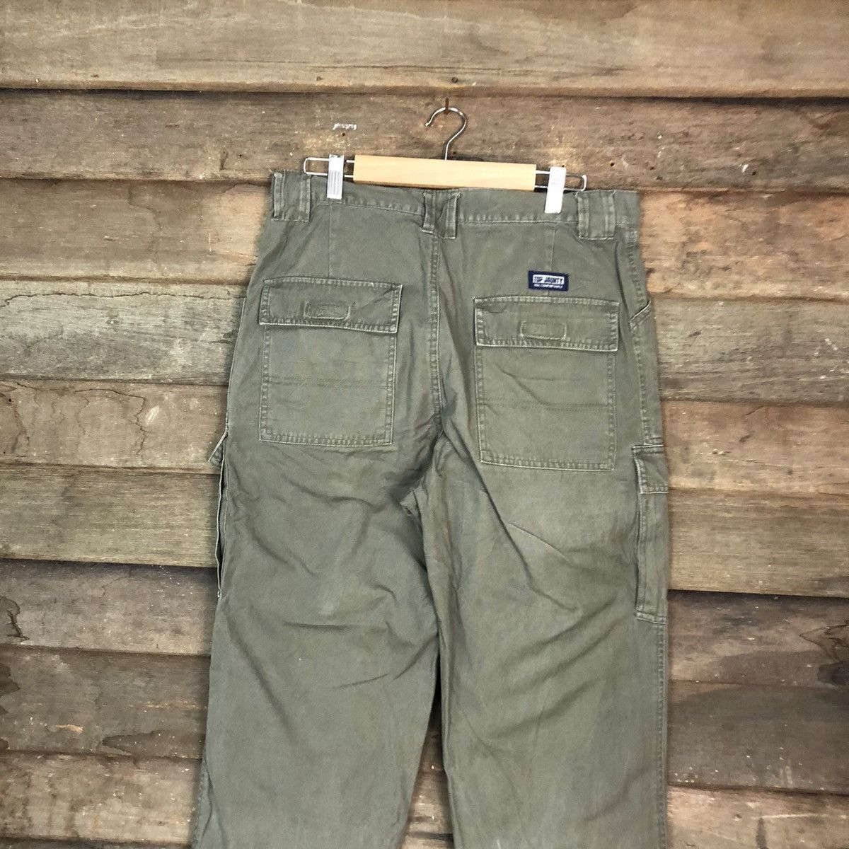 Japanese Brand DL Top Jaunty Green Cargo Multipocket Pants #1897 Size US 32 / EU 48 - 12 Thumbnail