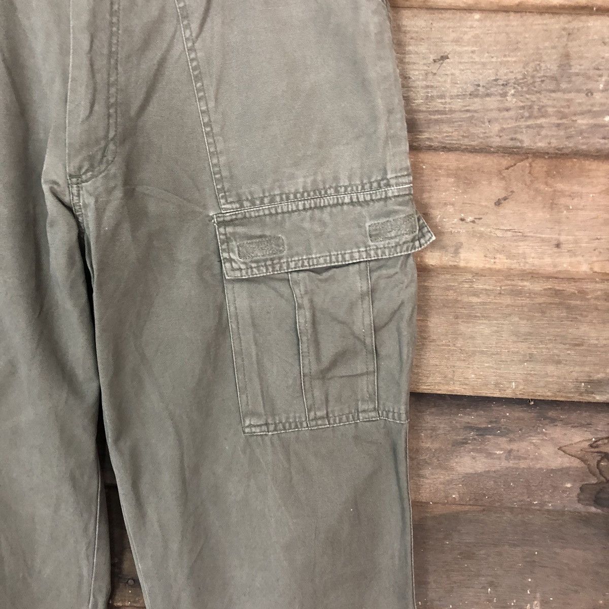 Japanese Brand DL Top Jaunty Green Cargo Multipocket Pants #1897 Size US 32 / EU 48 - 7 Thumbnail