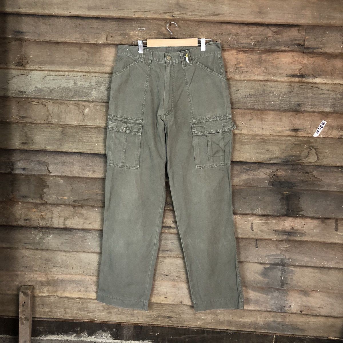 Japanese Brand DL Top Jaunty Green Cargo Multipocket Pants #1897 Size US 32 / EU 48 - 1 Thumbnail