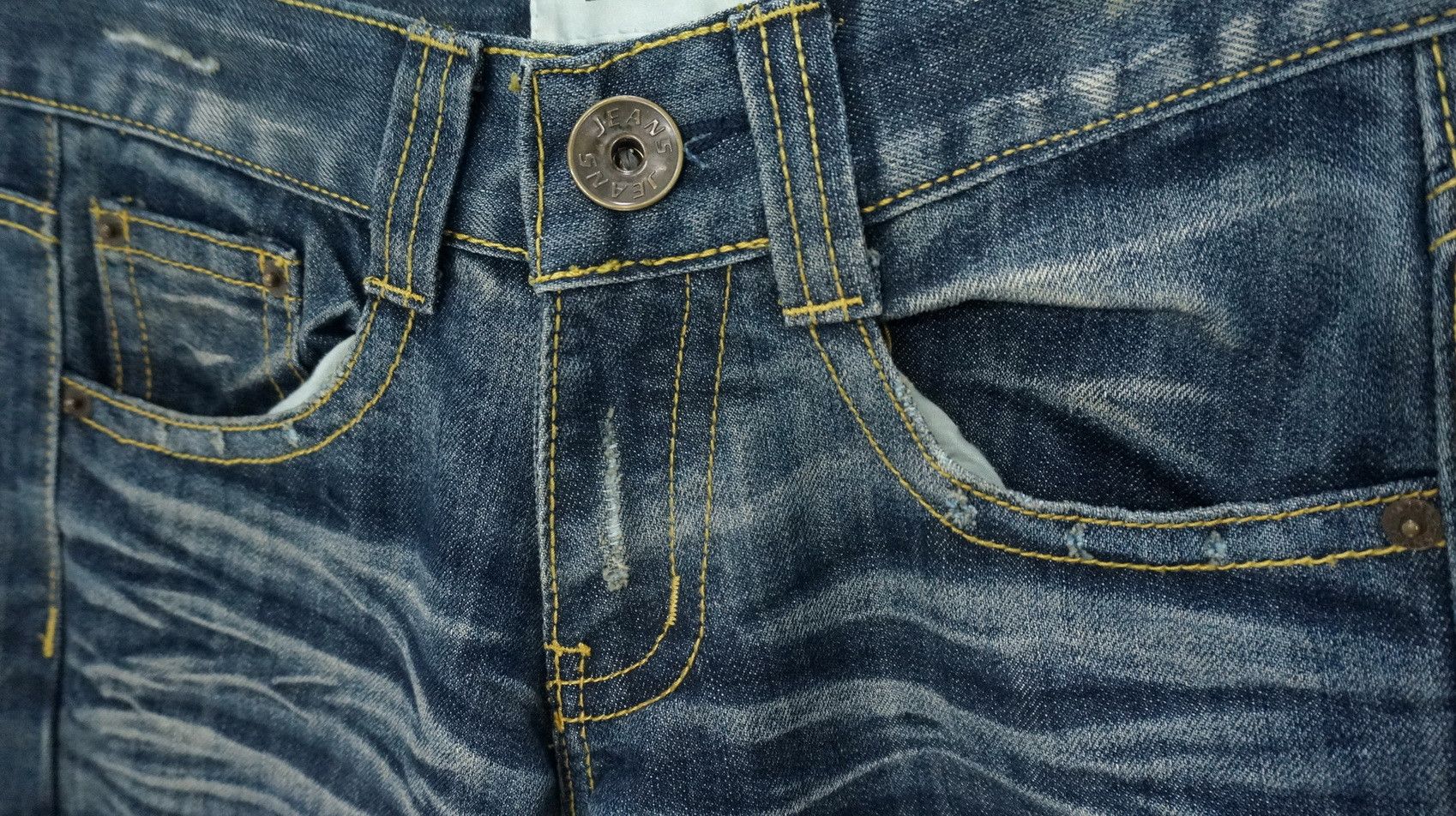 If Six Was Nine Vintage BEAST Japan Wide Leg Flare Lowrise Jeans Size US 29 - 8 Thumbnail