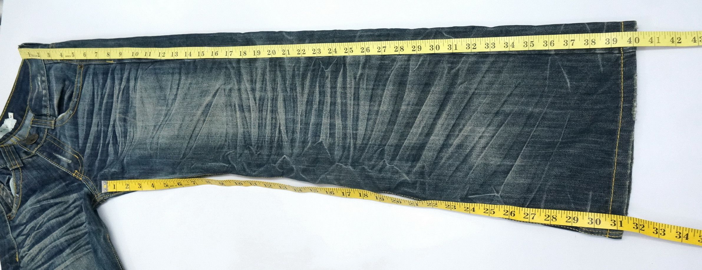 If Six Was Nine Vintage BEAST Japan Wide Leg Flare Lowrise Jeans Size US 29 - 12 Thumbnail