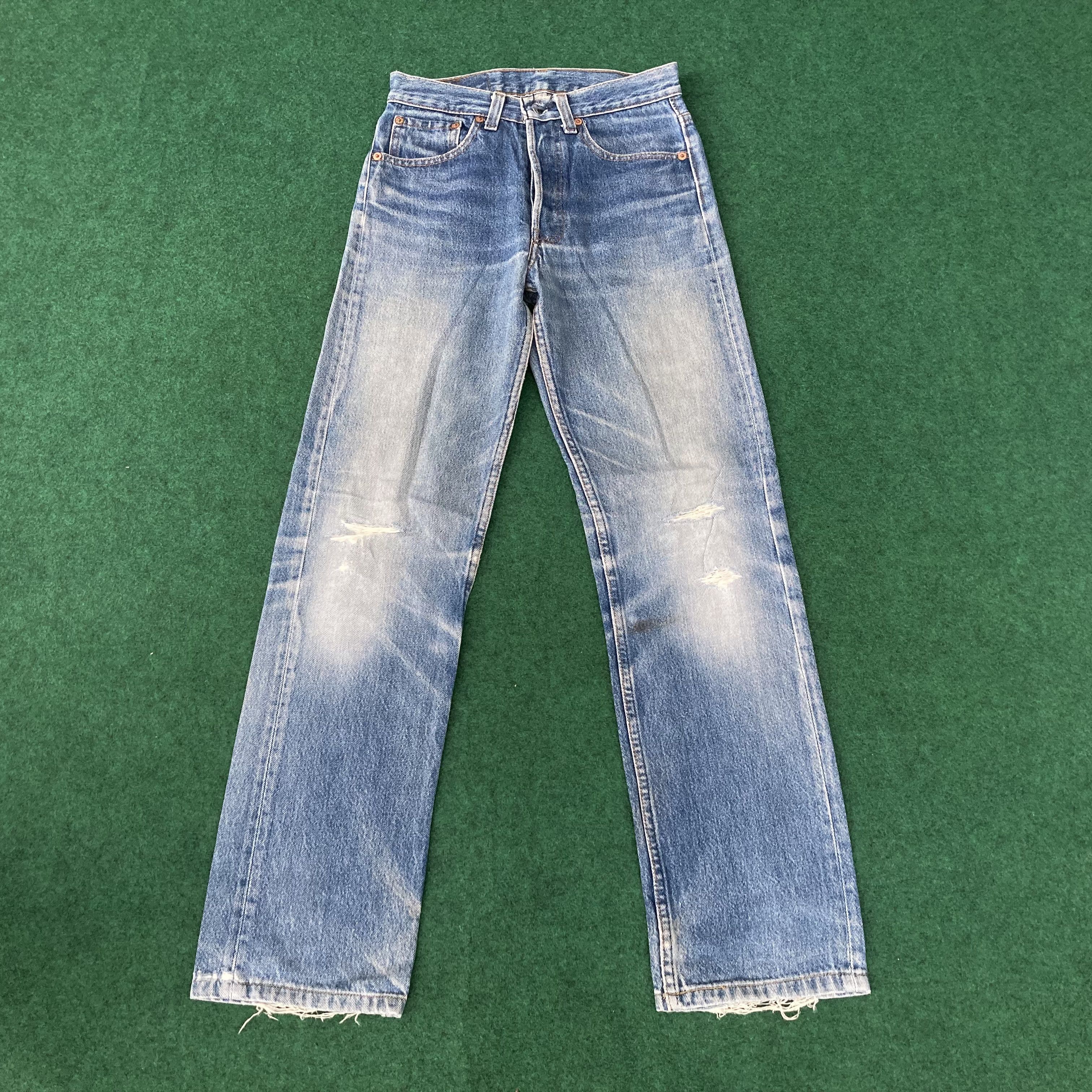 Levi's × Vintage Vtg Levis 501 Distressed Ripped Sz 26 Punk Grunge Jeans Size US 26 / EU 42 - 1 Thumbnail