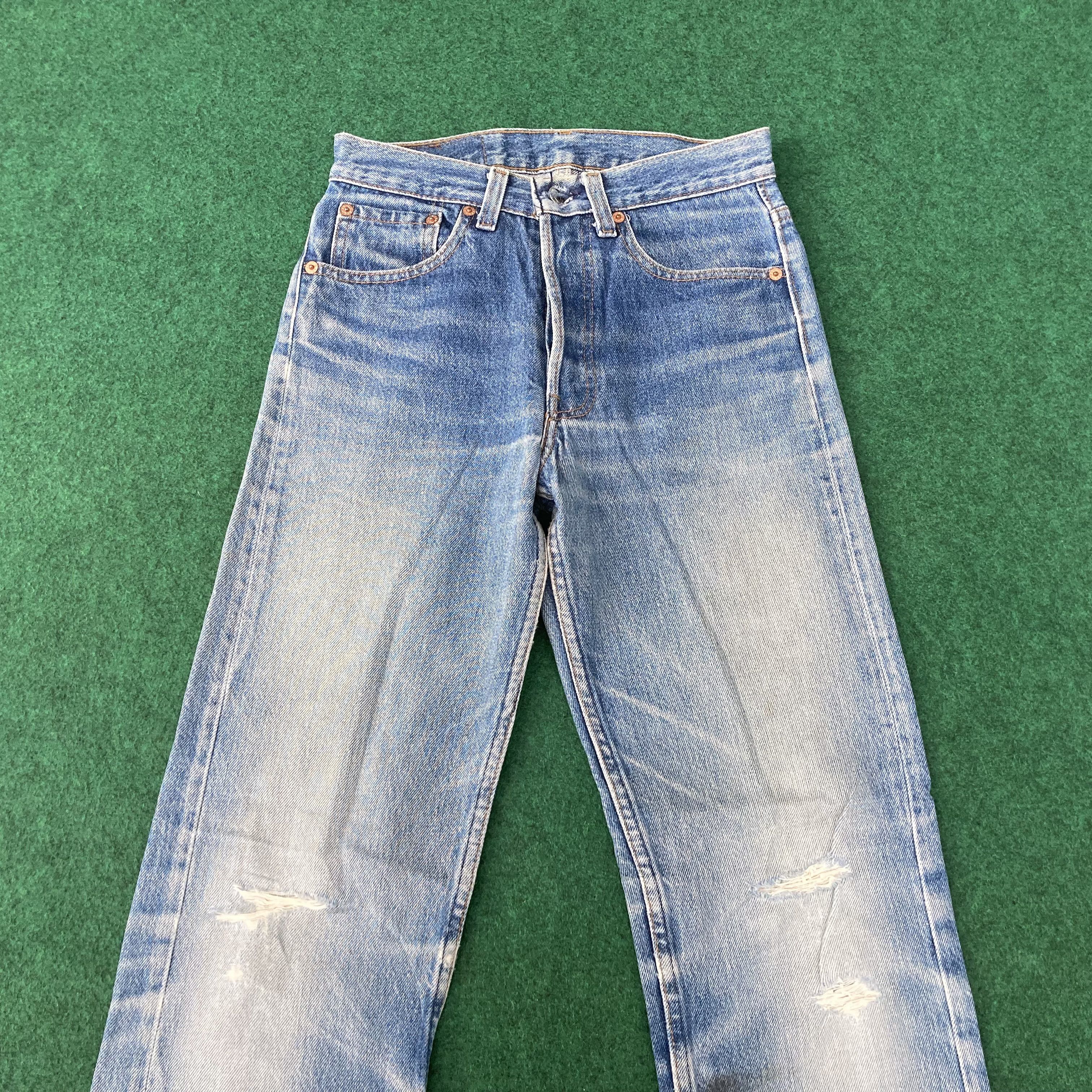 Levi's × Vintage Vtg Levis 501 Distressed Ripped Sz 26 Punk Grunge Jeans Size US 26 / EU 42 - 3 Thumbnail
