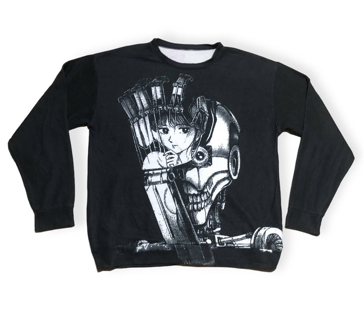image of Anima x Cartoon Network Anime Kikillo Club Sweatshirt Iconic in Black, Men's (Size Large)