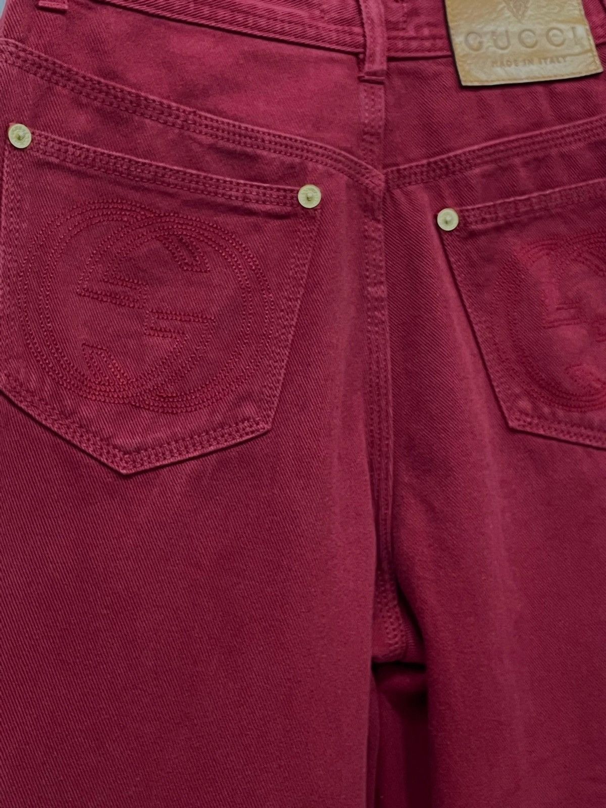 Gucci Vintage GUCCI ITALY Denim Petit Pants Size 25” Size 25" / US 0 / IT 36 - 6 Thumbnail