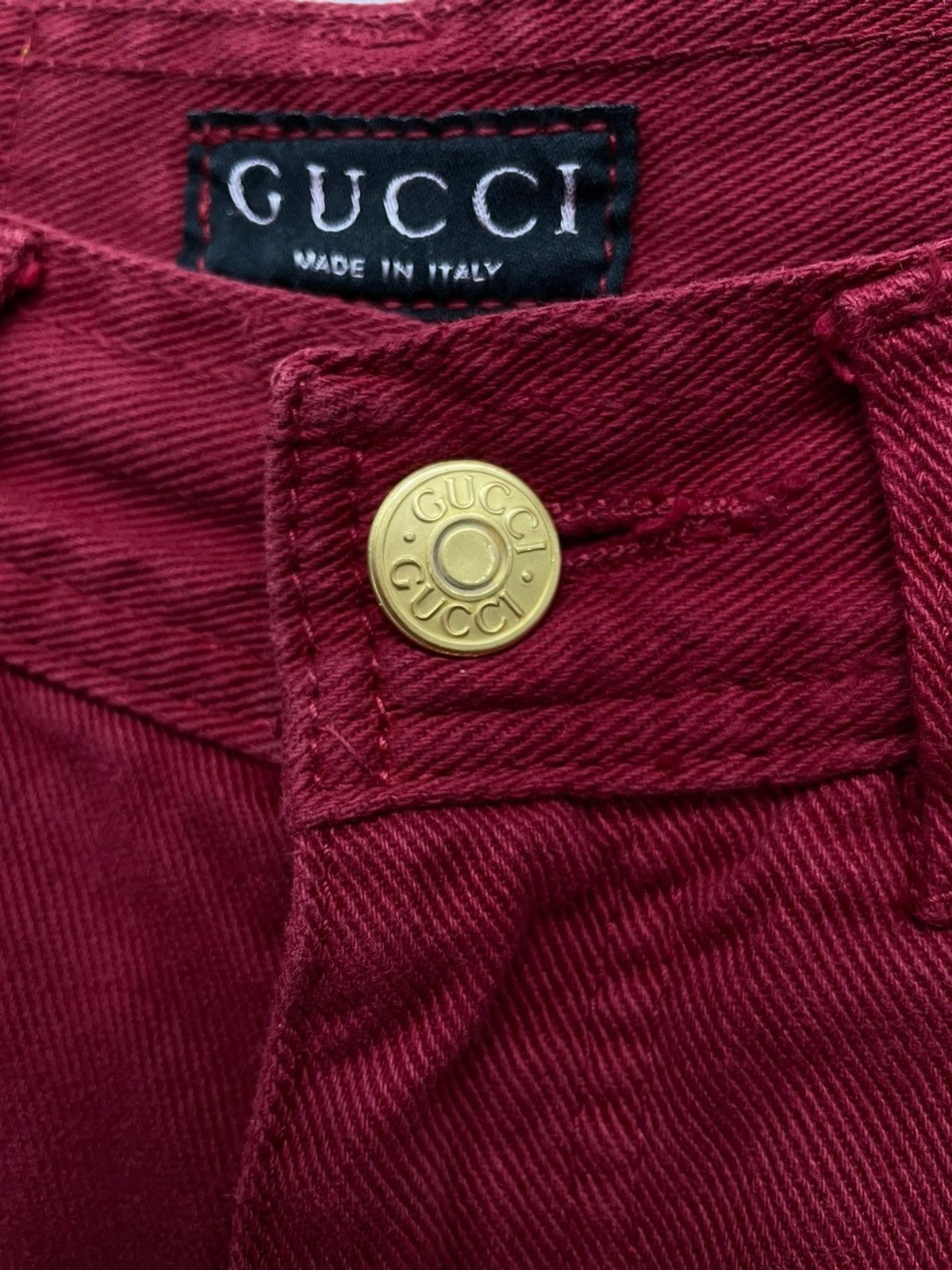 Gucci Vintage GUCCI ITALY Denim Petit Pants Size 25” Size 25" / US 0 / IT 36 - 4 Thumbnail