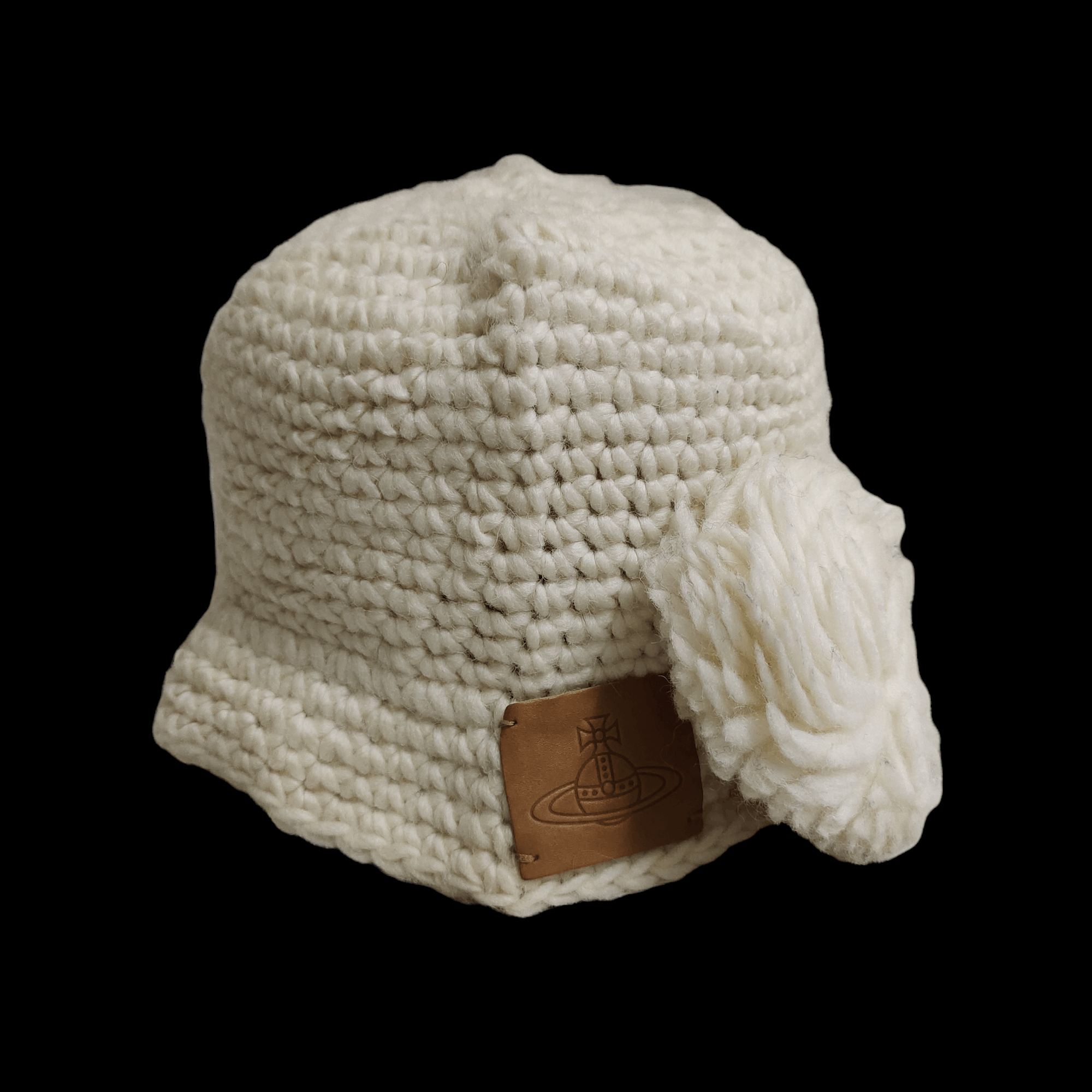 Vivienne Westwood Vivienne Westwood Orb Leather Knit Bucket Hat Size ONE SIZE - 2 Thumbnail