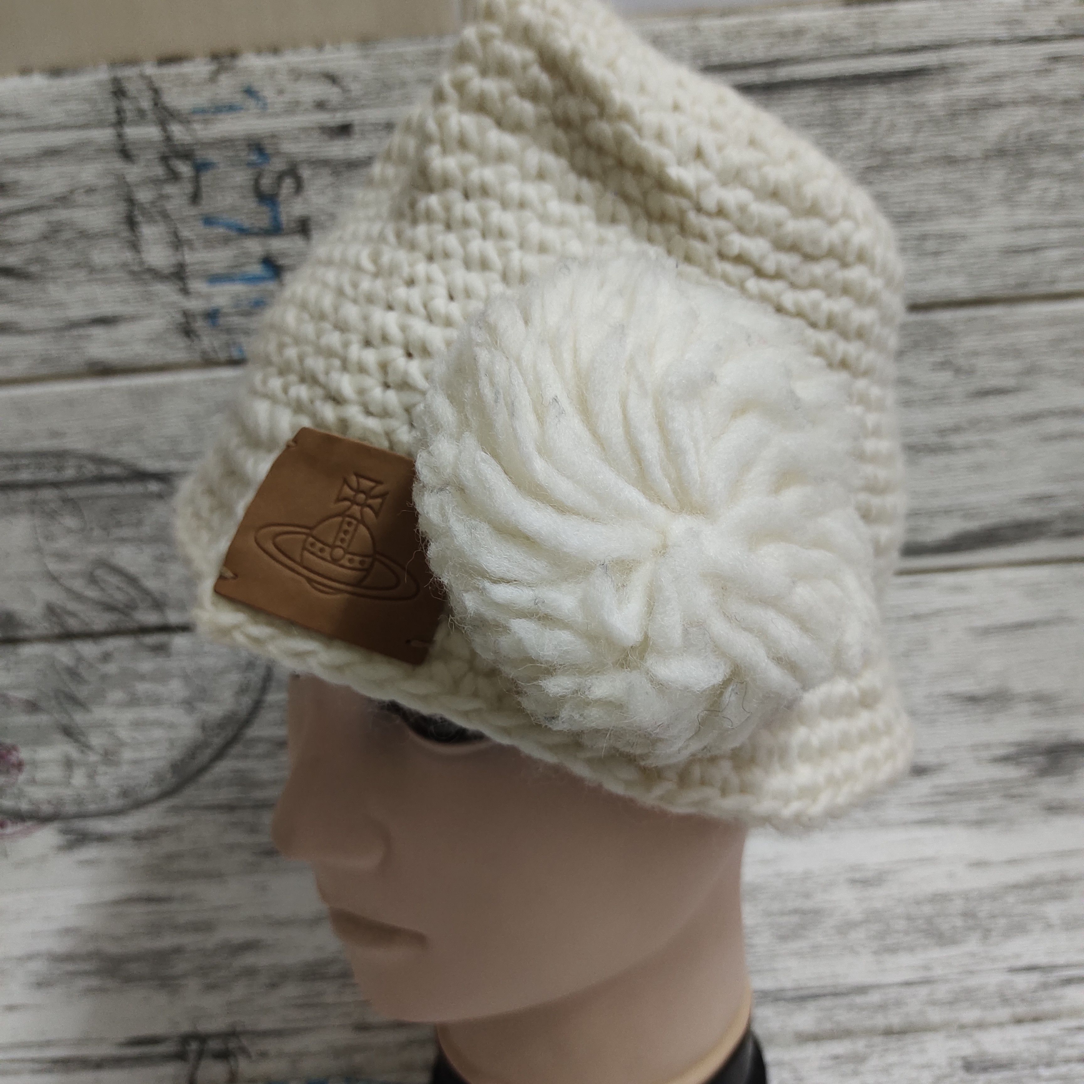 Vivienne Westwood Vivienne Westwood Orb Leather Knit Bucket Hat Size ONE SIZE - 9 Thumbnail