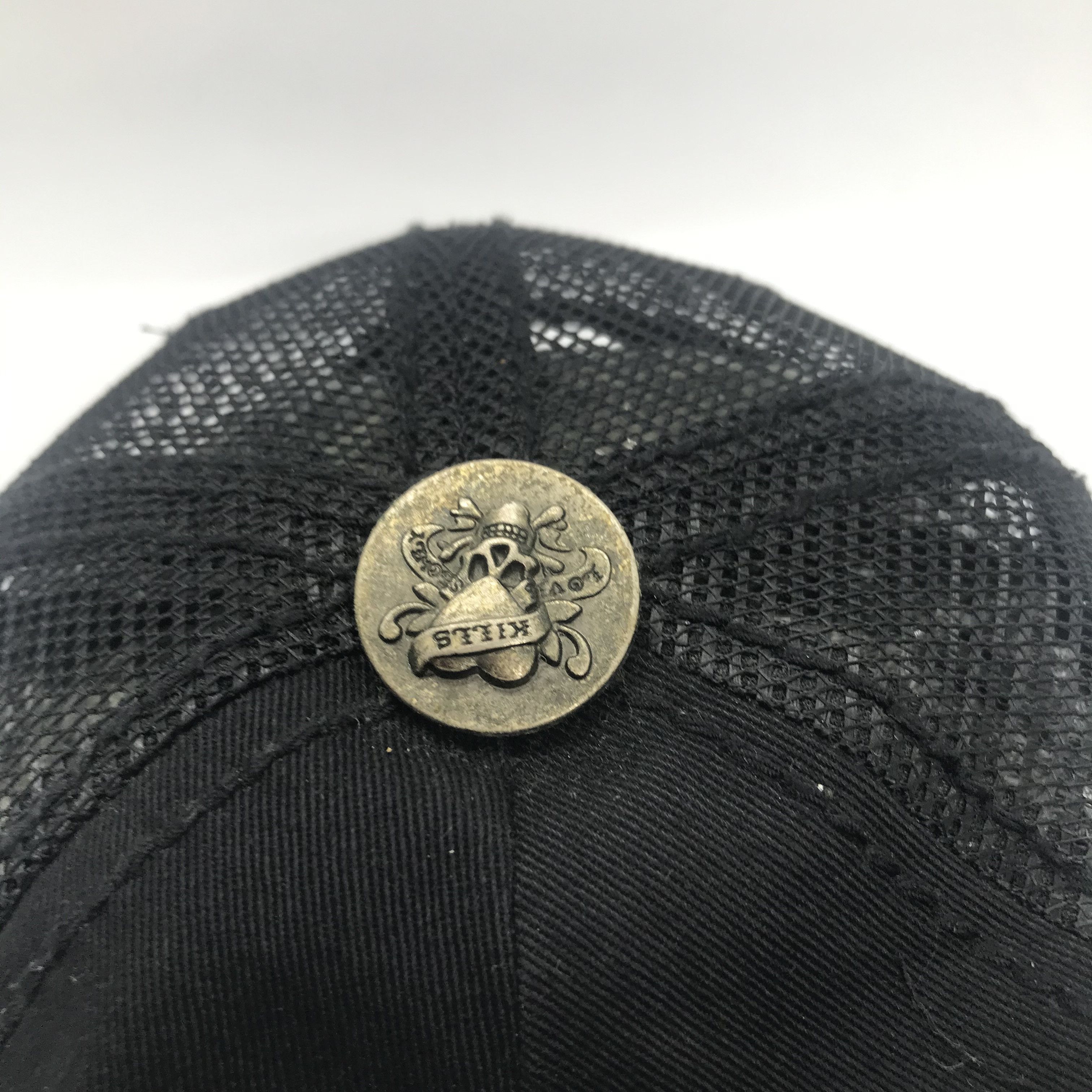 Ed Hardy ED HARDY Skull Heart Trucker Cap y2k Size ONE SIZE - 5 Thumbnail