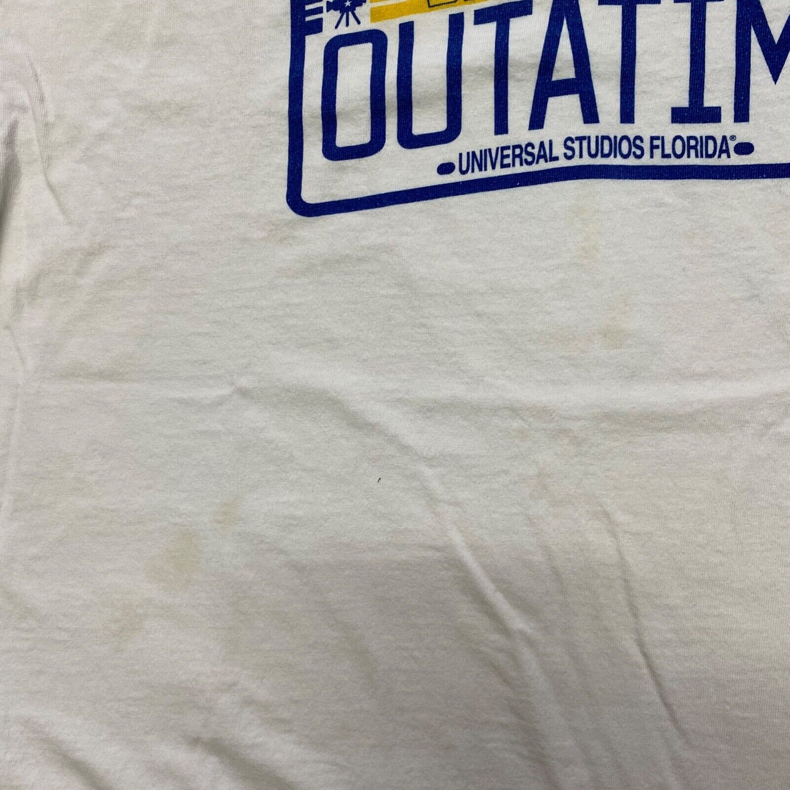 Universal Studios × Vintage VTG Back To The Future Outa Time License Plate T Shirt Size US L / EU 52-54 / 3 - 3 Thumbnail