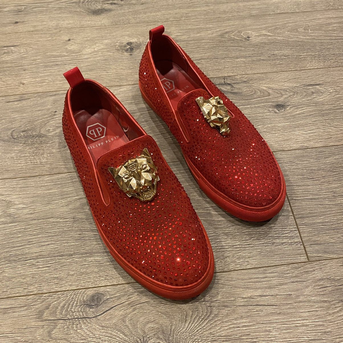 Men brand new in box Philipp plein slip on shoe Buy Philipp Plein Hexagon Slip-Ons Black Sneakers | Men  main image 3