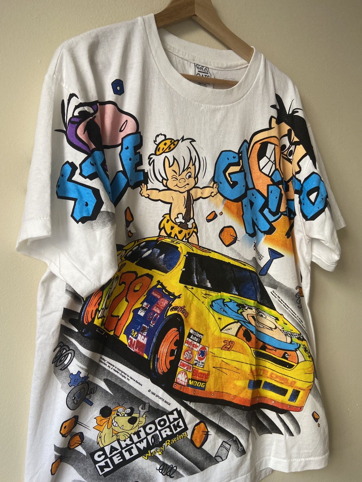 トップス Vintage The Flinstone WACKY RACES XLsize Vintage The Flinstone WACKY RACES XLsize