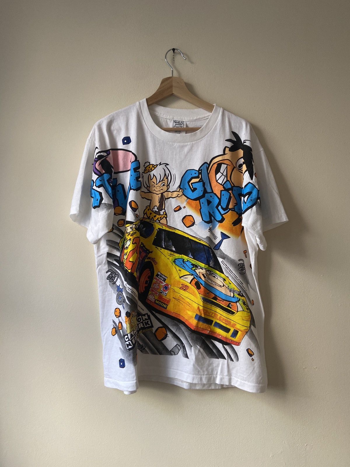 On sale 1996 Flintstones Cartoon Network Wacky Racers Shirt