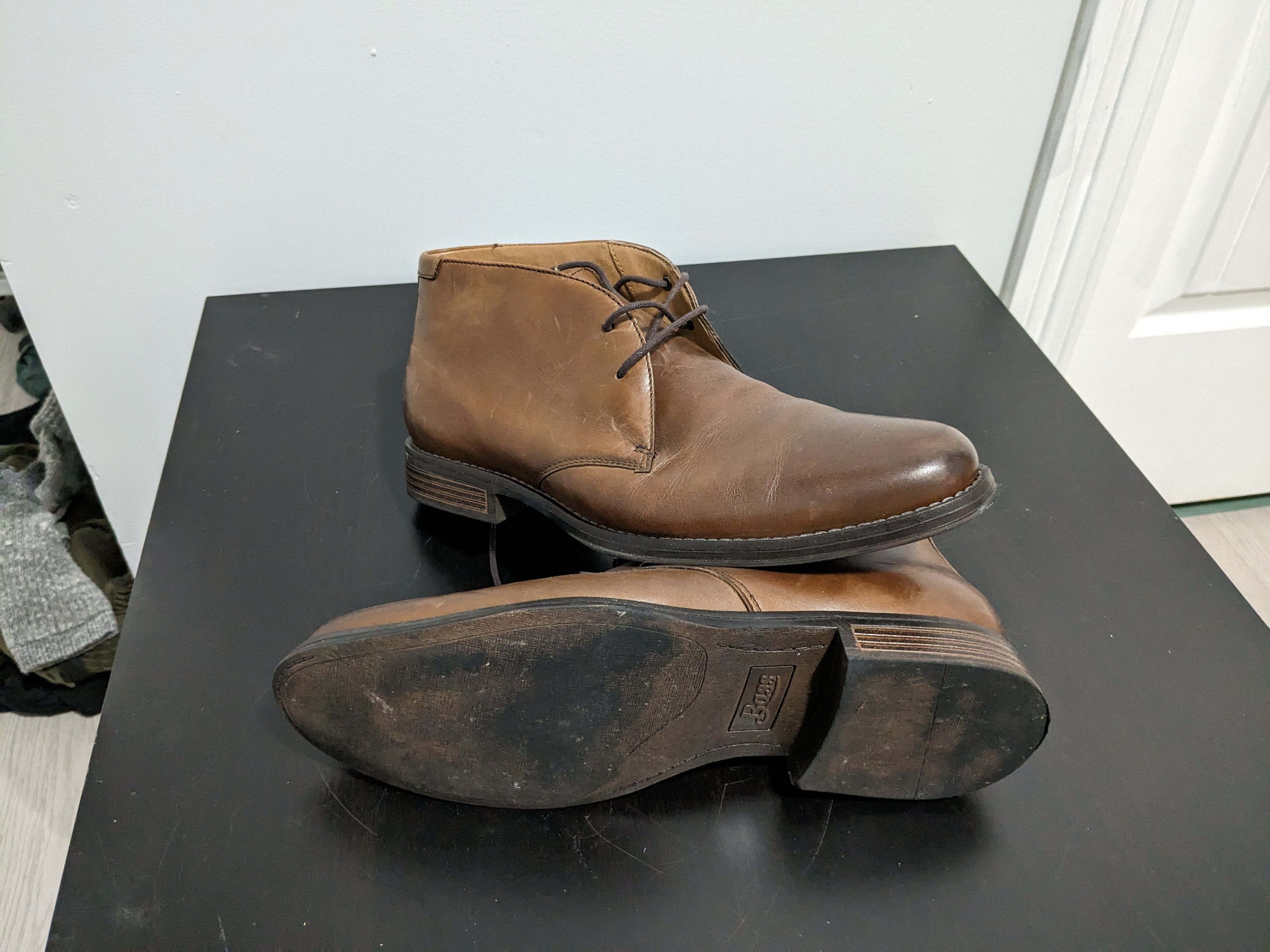 G.H. Bass Co. GH Bass Billy Ankle Boots Brown Leather Wingtip Lace Up 13 Grailed