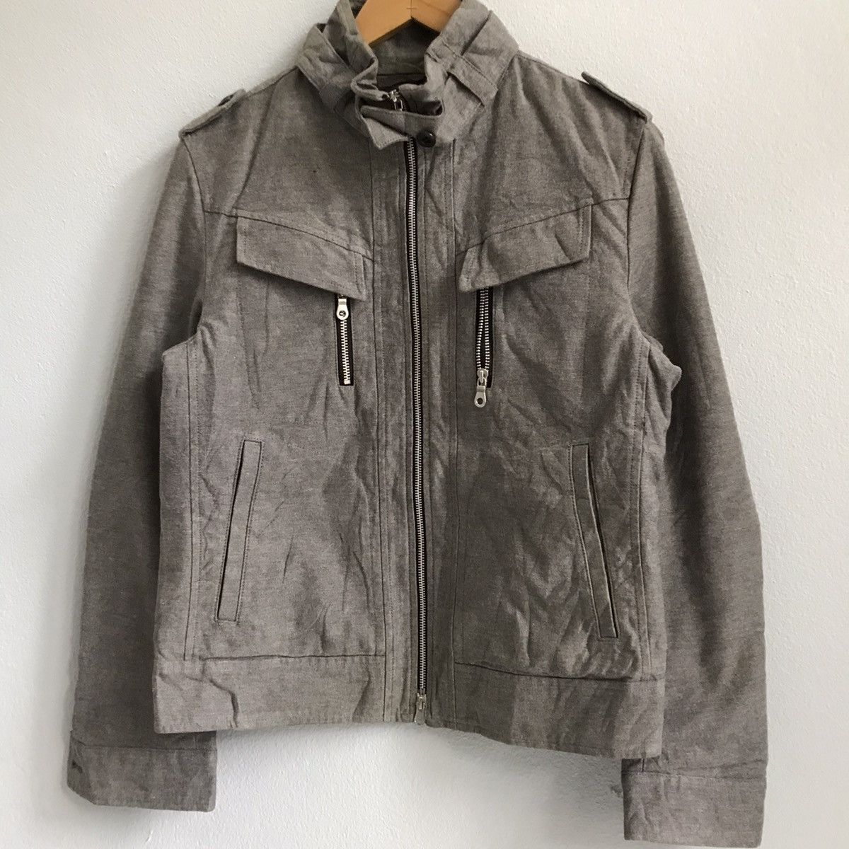 Melrose Men Melrose jerkin waxed cotton jacket zip up Size US M / EU 48-50 / 2 - 3 Thumbnail