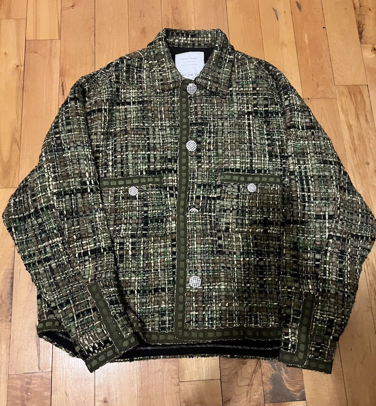 READYMADE Readymade Tweed Shirt Jacket | Grailed