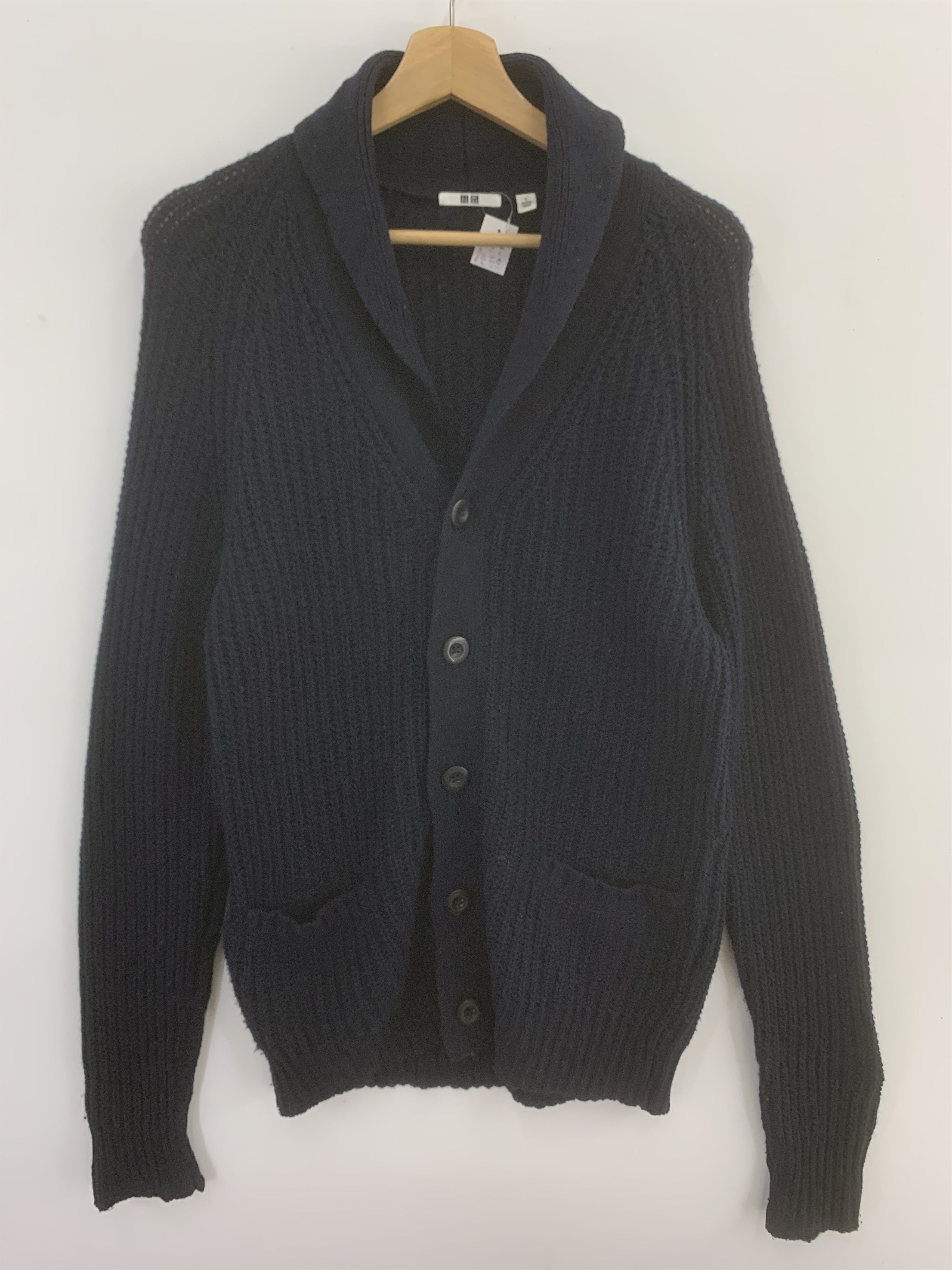 Japanese Brand × Uniqlo Uniqlo Wool Knit Oversized Sweater Cardigan Knitwear Size US L / EU 52-54 / 3 - 1 Thumbnail