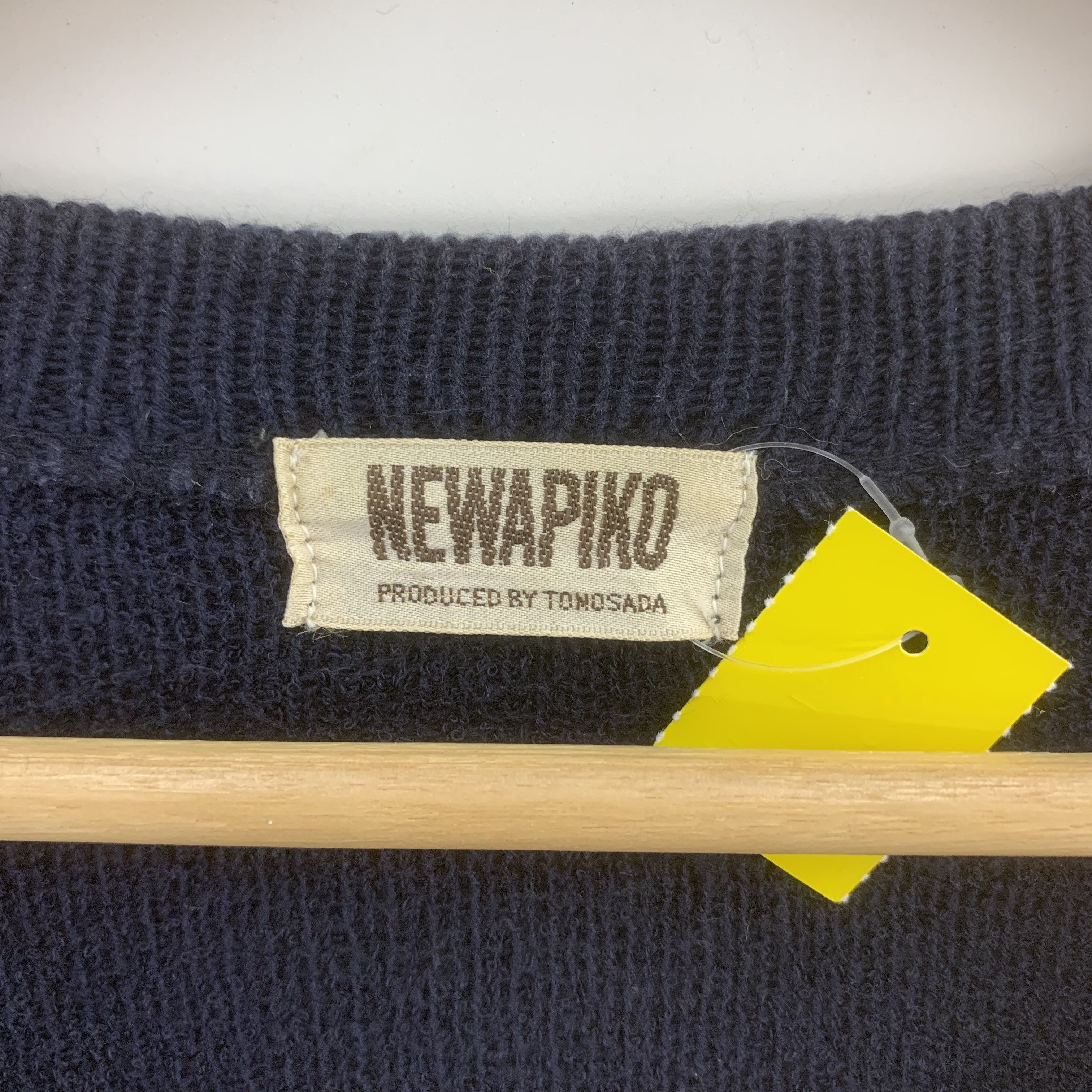 Japanese Brand × Vintage Newapiko Wool Blend Knit Sweater Button Up Knitwear Size US M / EU 48-50 / 2 - 3 Thumbnail