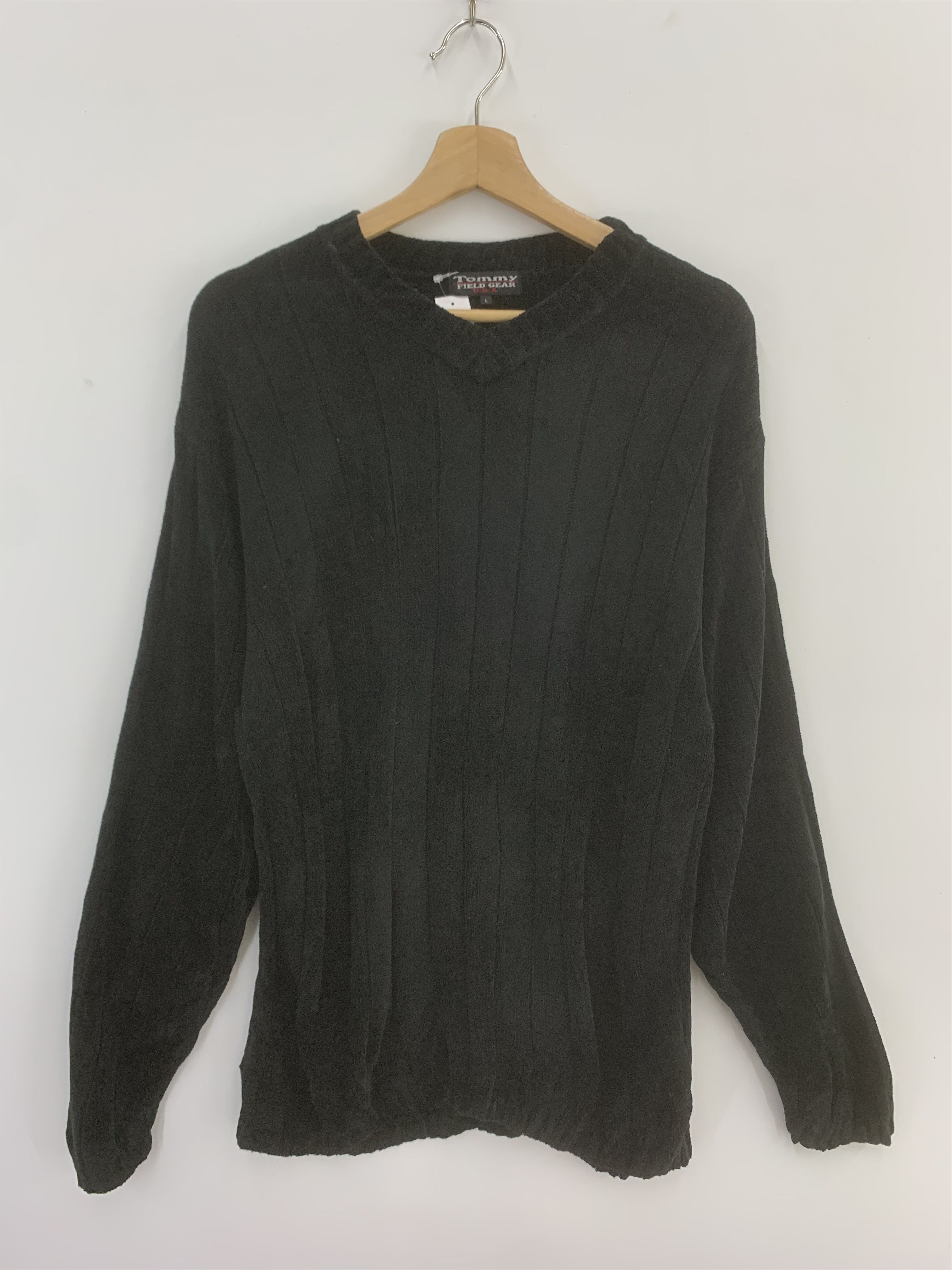 Japanese Brand × Vintage Tommy Field Gear Wool Knit Sweater Size US L / EU 52-54 / 3 - 1 Thumbnail