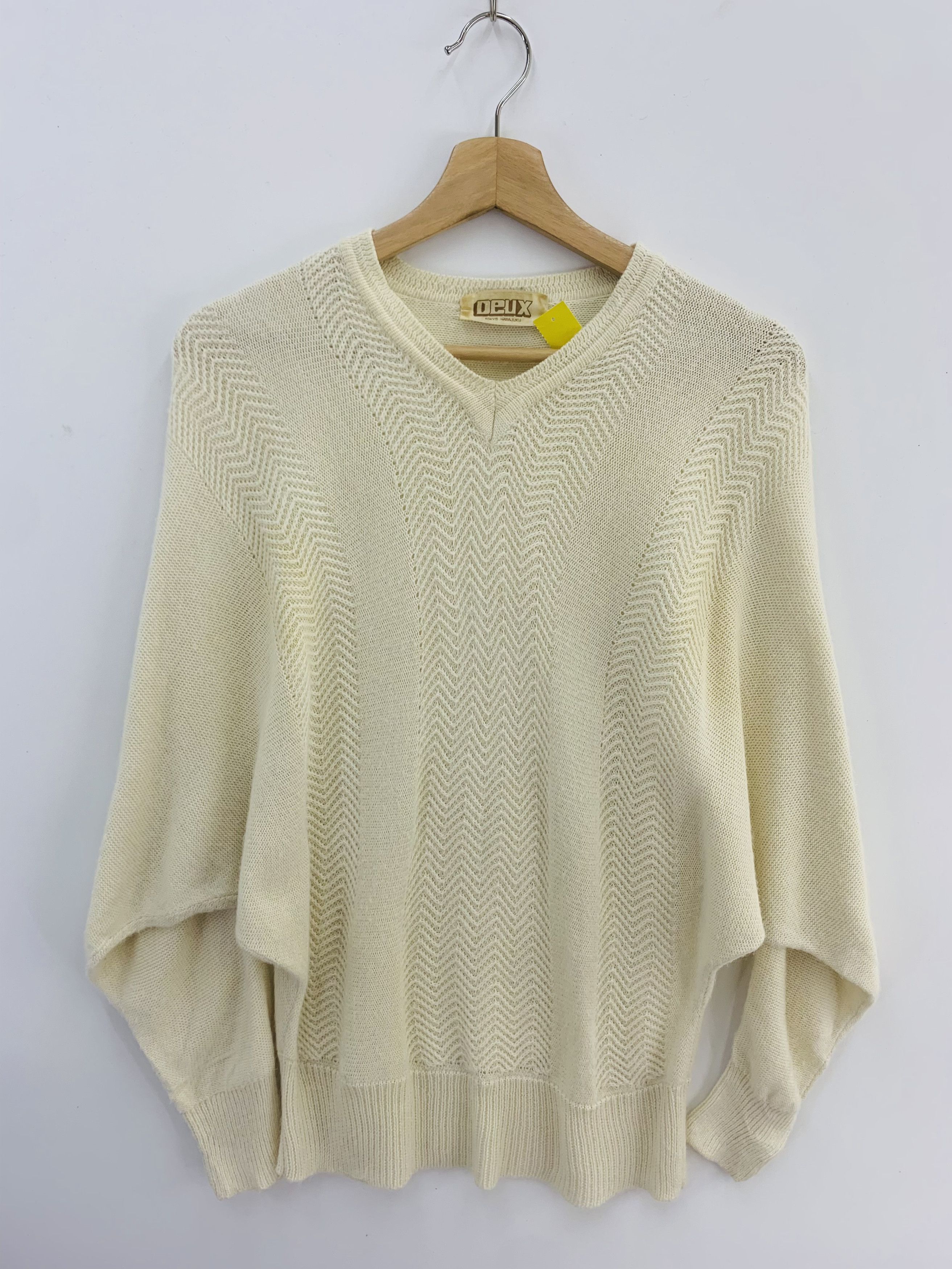 Japanese Brand Deux Tokyo Vintage Knit Crochet Sweater Oversized Size US M / EU 48-50 / 2 - 1 Thumbnail