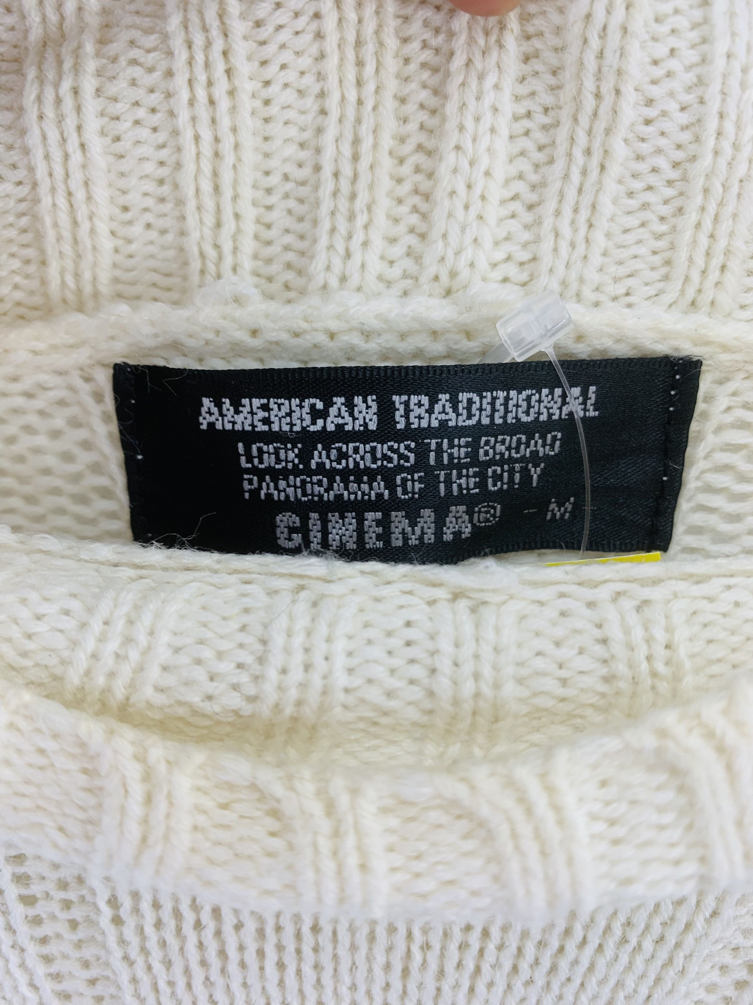 Japanese Brand Cinema Crochet Knit Sweater Wool Blend Knitwear Size US M / EU 48-50 / 2 - 3 Thumbnail