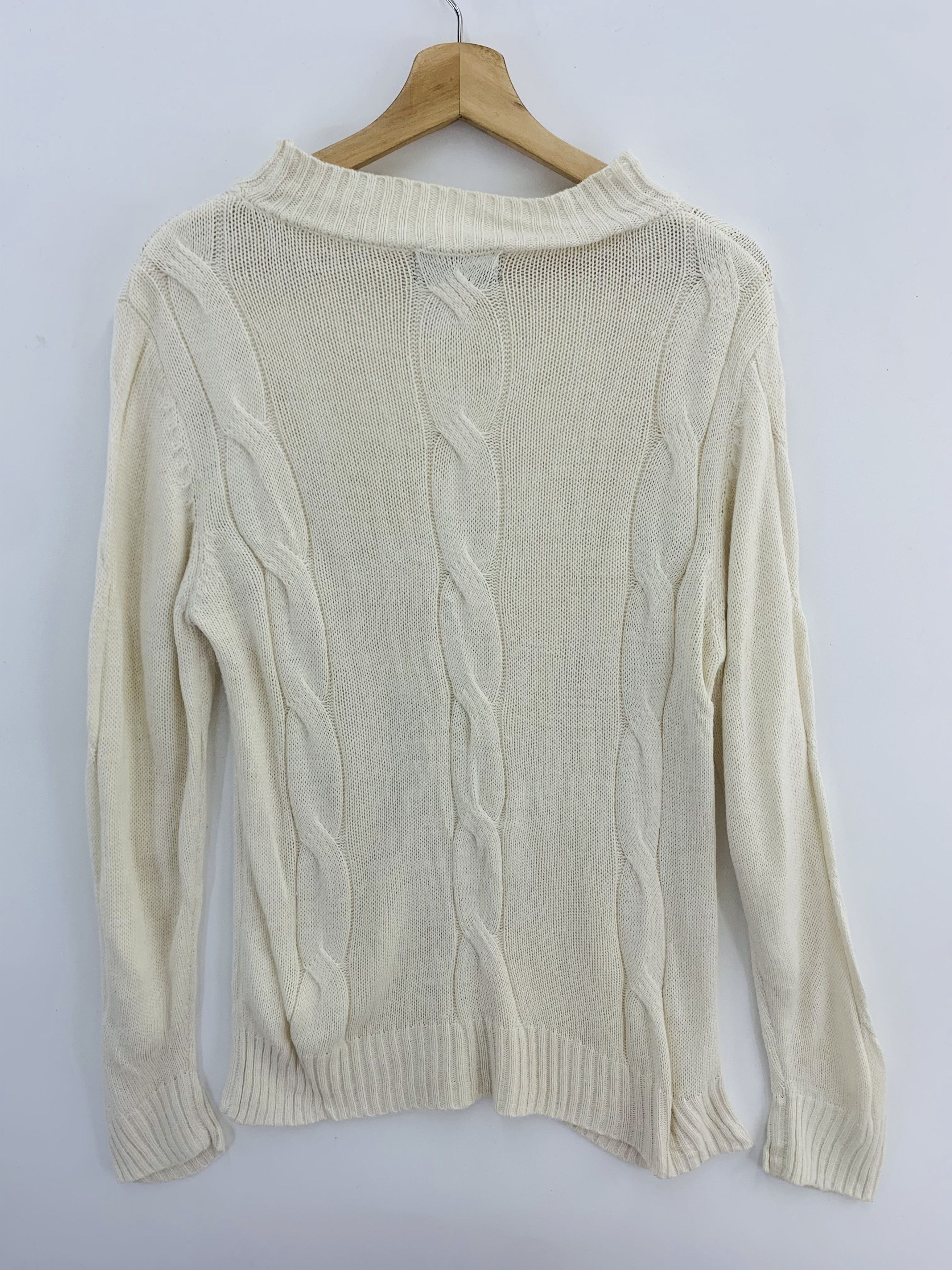 Japanese Brand Cinema Crochet Knit Sweater Wool Blend Knitwear Size US M / EU 48-50 / 2 - 1 Thumbnail