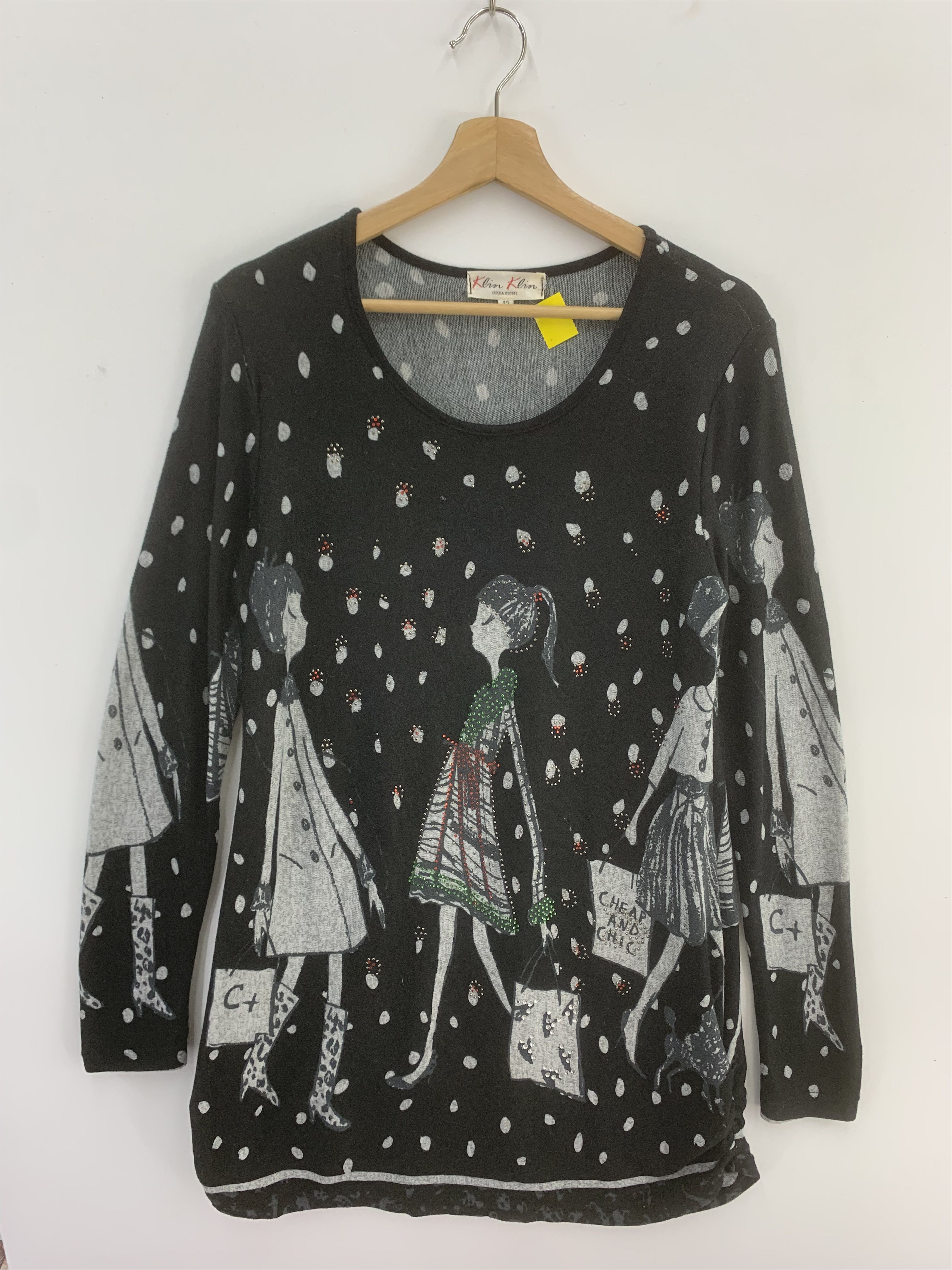 Japanese Brand × Vintage Klin Japanese Brand Polkadot Long Sleeve Shirt Size US M / EU 48-50 / 2 - 1 Thumbnail