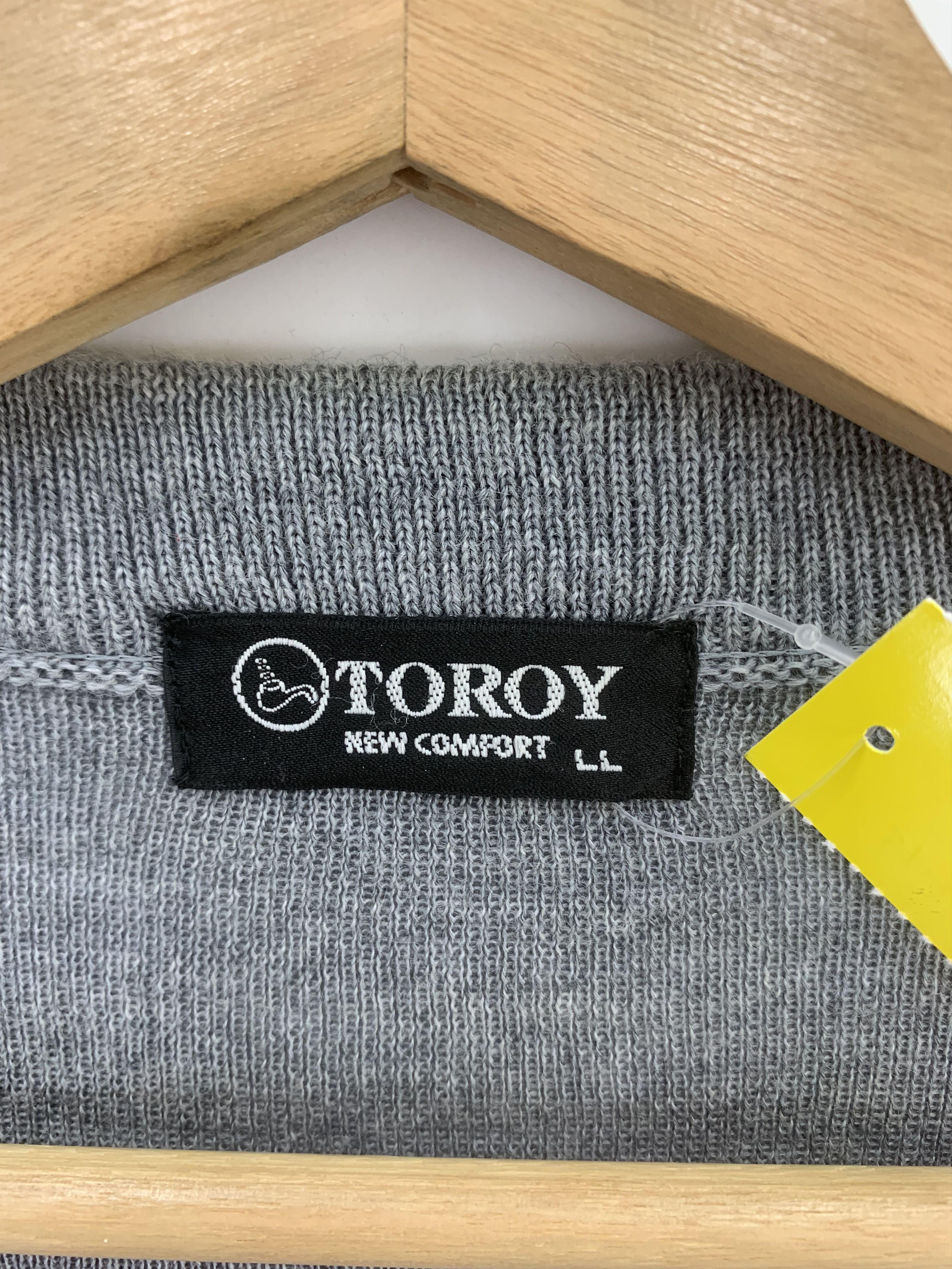 Japanese Brand Toroy 100% Wool Cardigan Knitted Size US L / EU 52-54 / 3 - 3 Thumbnail