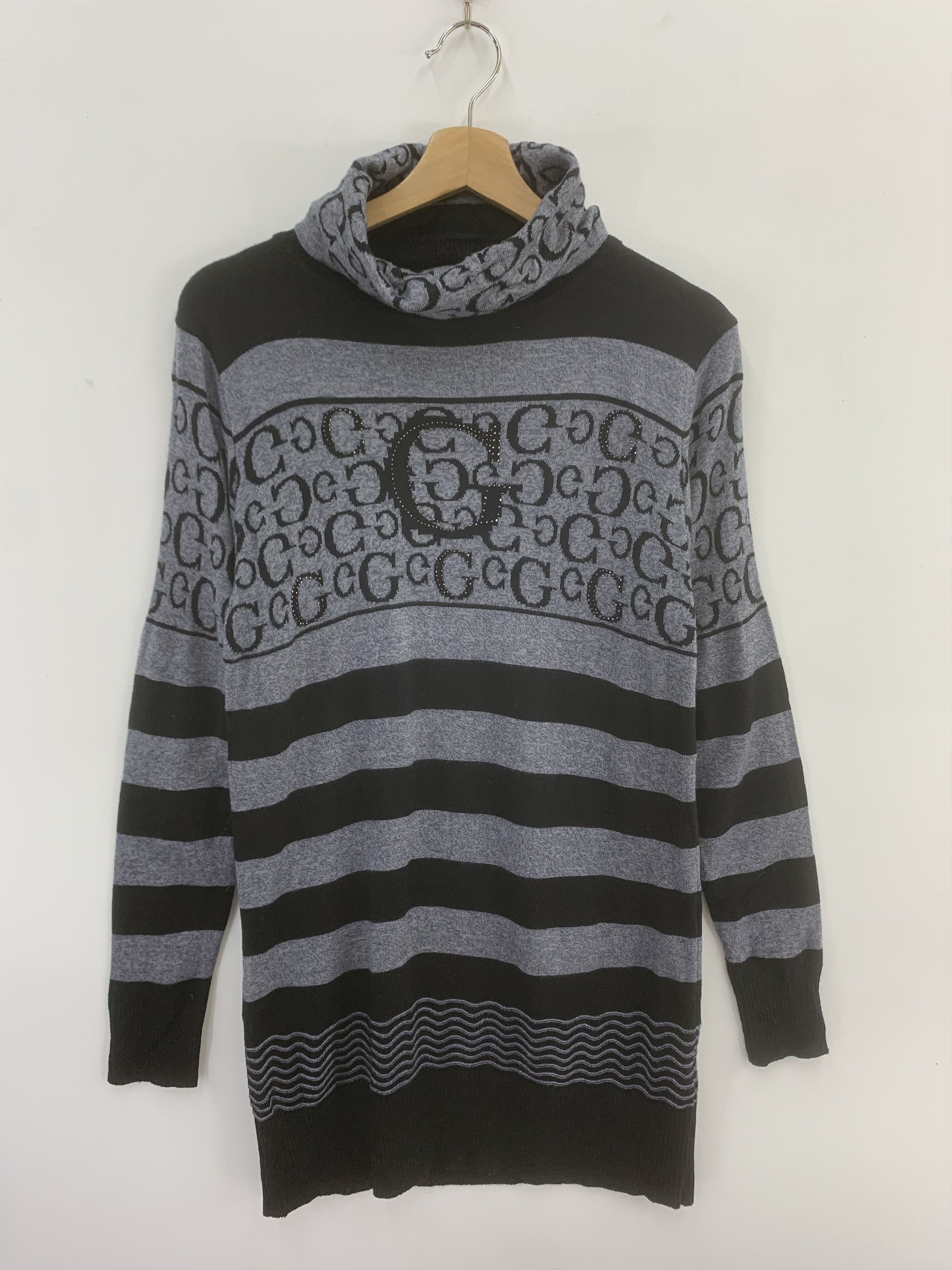 Japanese Brand G printed Wool Blend Sweater Long Sleeve Size US M / EU 48-50 / 2 - 1 Thumbnail