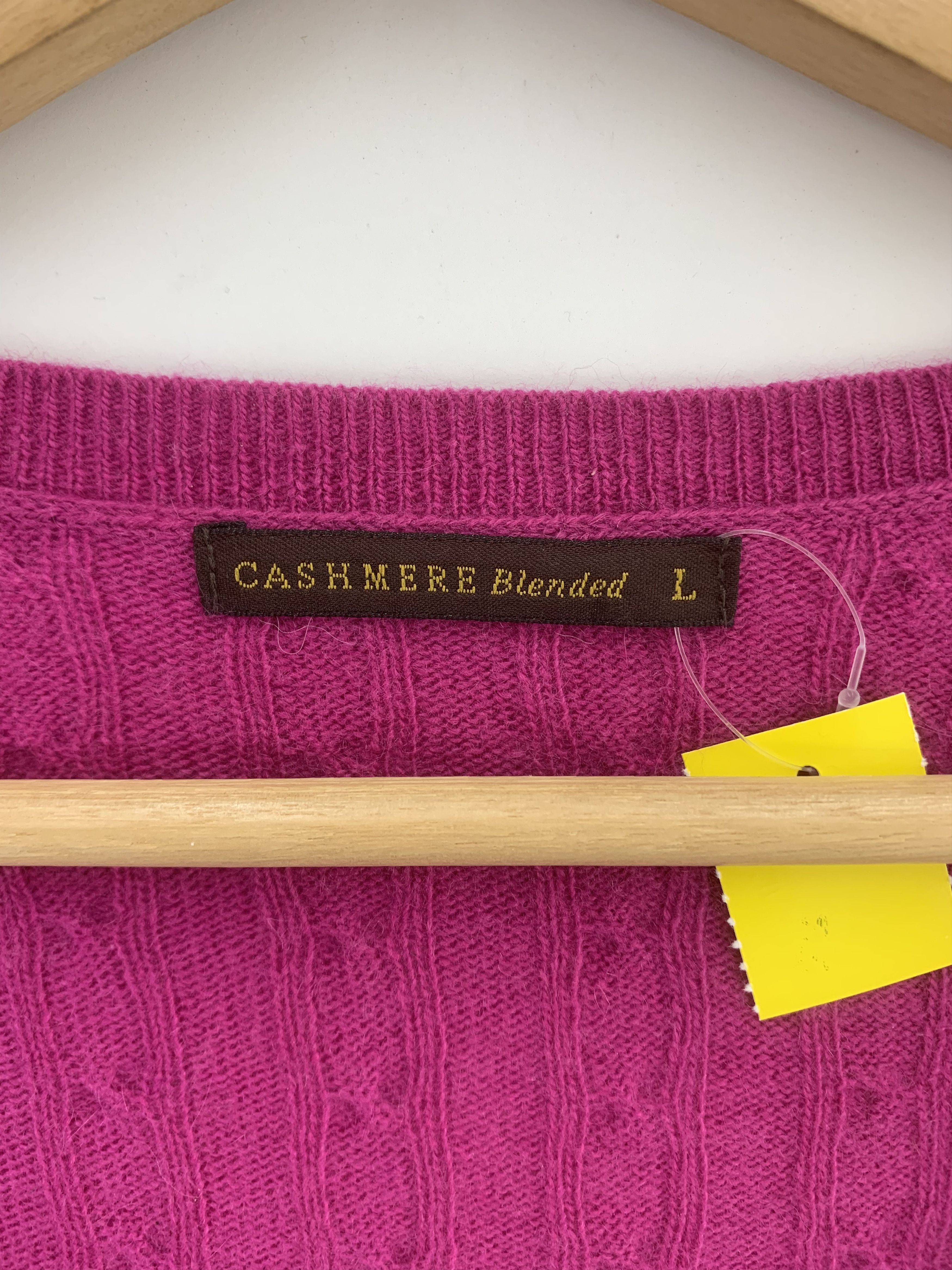 Japanese Brand Uniqlo Cashmere Blended Knit Cardigan Sweater Knitwear Size US L / EU 52-54 / 3 - 3 Thumbnail