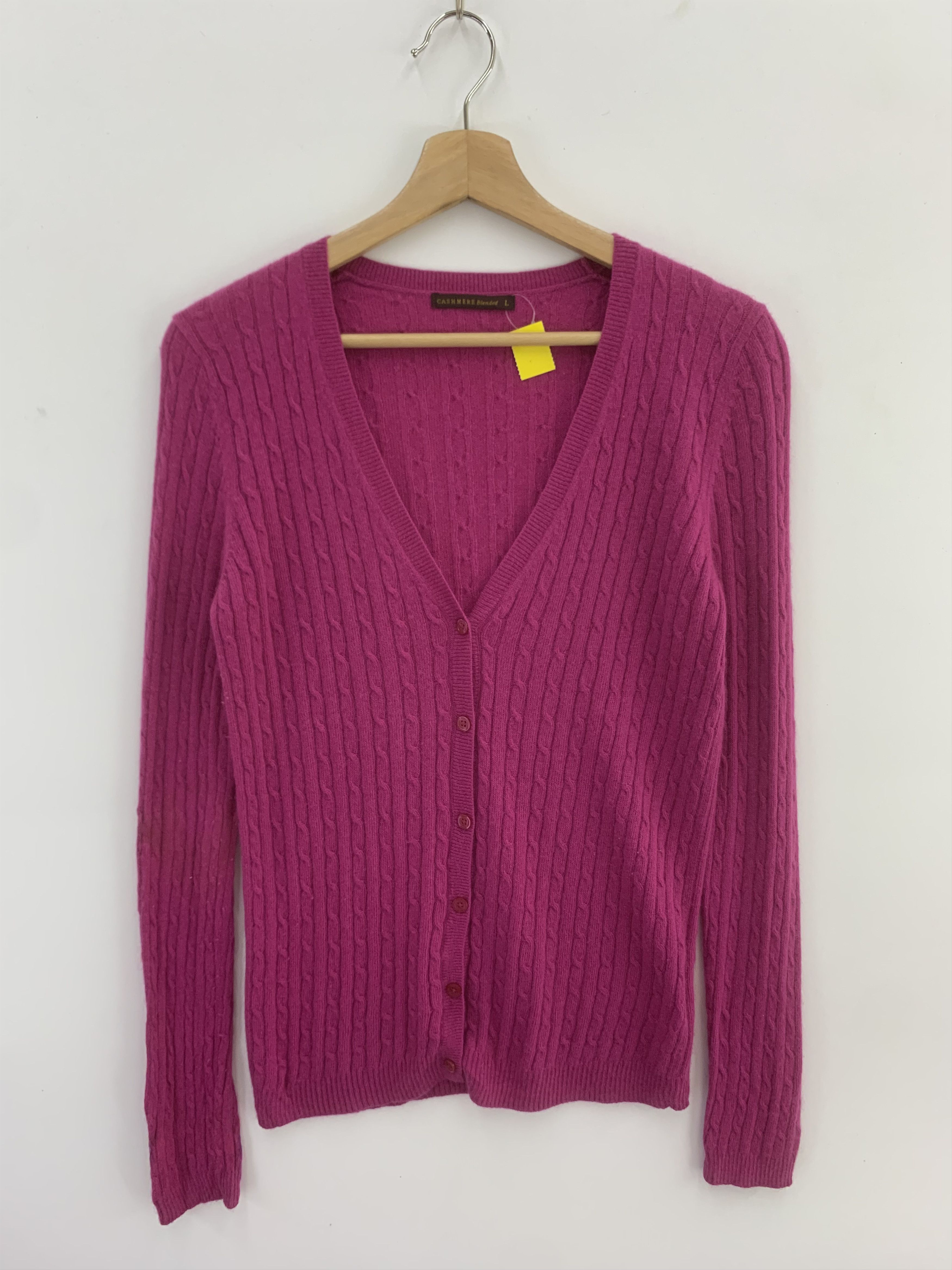Japanese Brand Uniqlo Cashmere Blended Knit Cardigan Sweater Knitwear Size US L / EU 52-54 / 3 - 1 Thumbnail