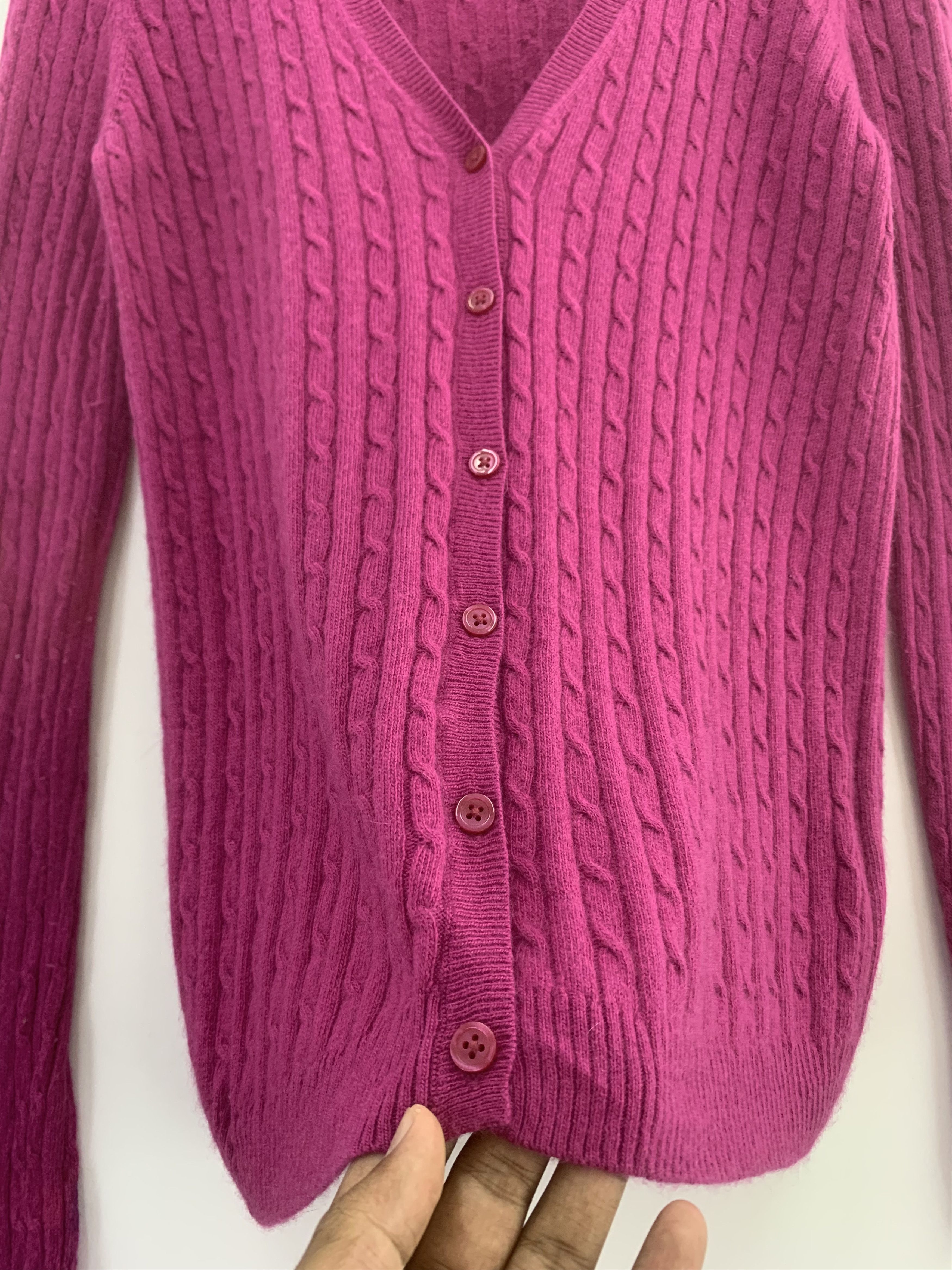 Japanese Brand Uniqlo Cashmere Blended Knit Cardigan Sweater Knitwear Size US L / EU 52-54 / 3 - 4 Thumbnail