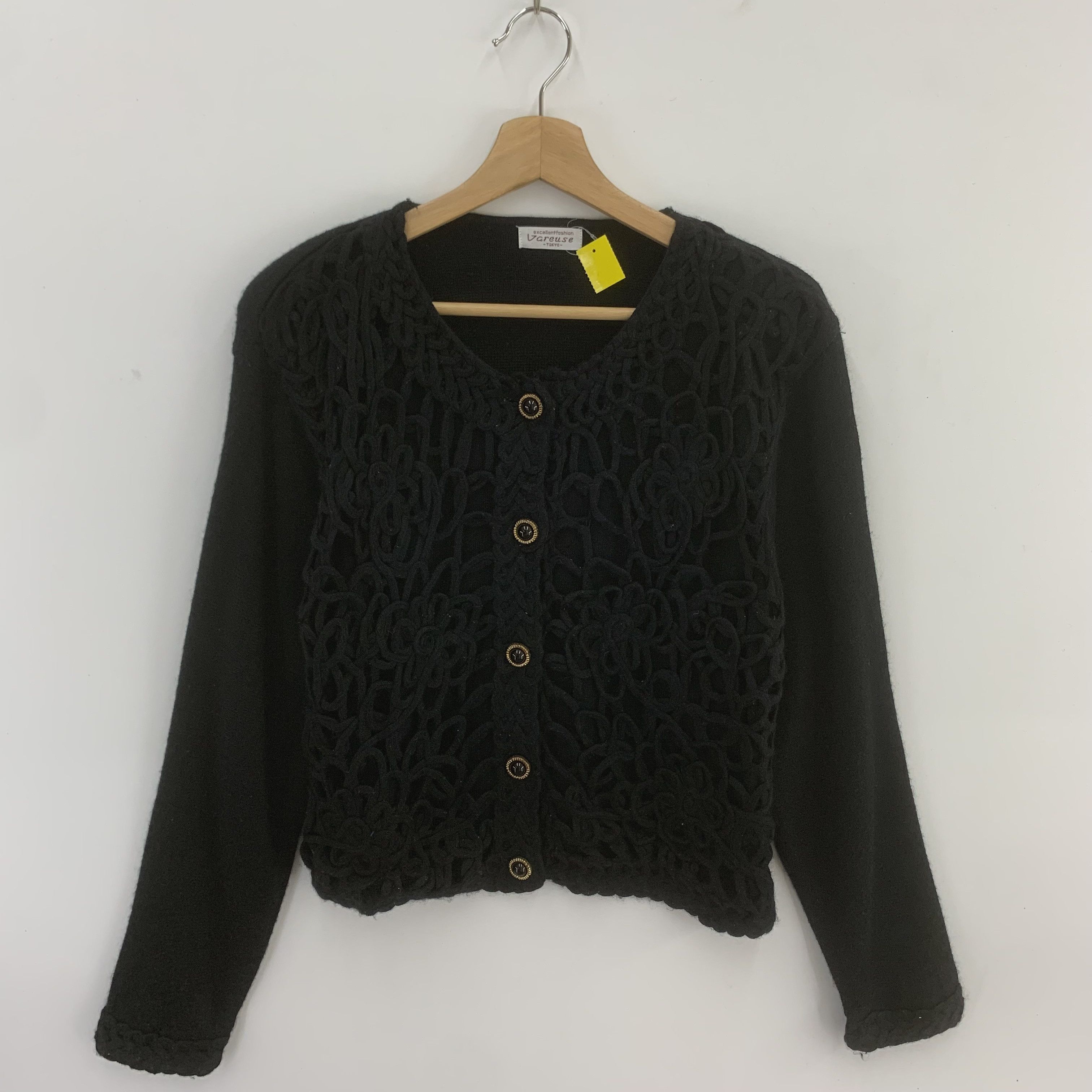 Japanese Brand Vareuse Knit Sweater Wool Knitwear Button Up Size US M / EU 48-50 / 2 - 1 Thumbnail