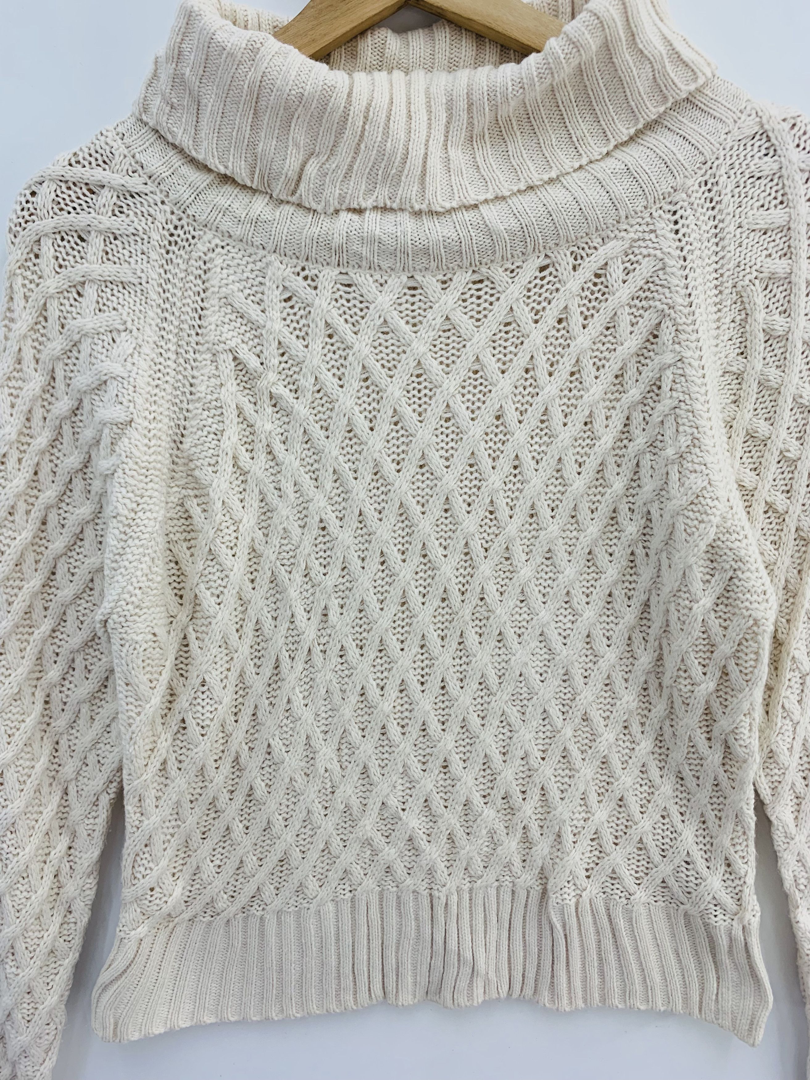 Aran Isles Knitwear Majestic Legon Wool Blend Cable Knit Sweater Size US M / EU 48-50 / 2 - 2 Thumbnail